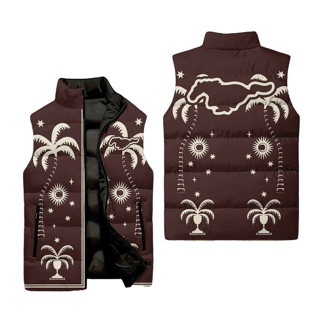 Ford Mustang Sleeveless Puffer Jacket SHW066