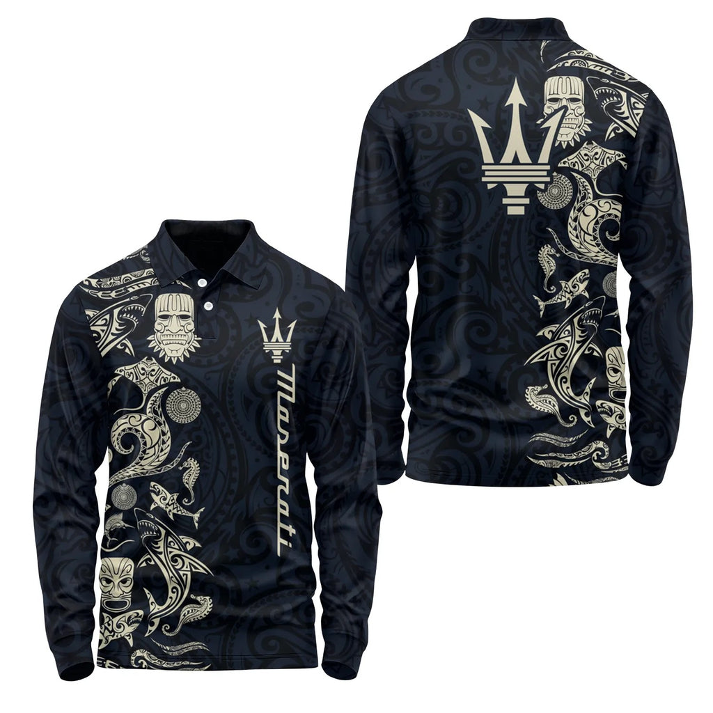 Maserati Long Sleeve Polo SHW033