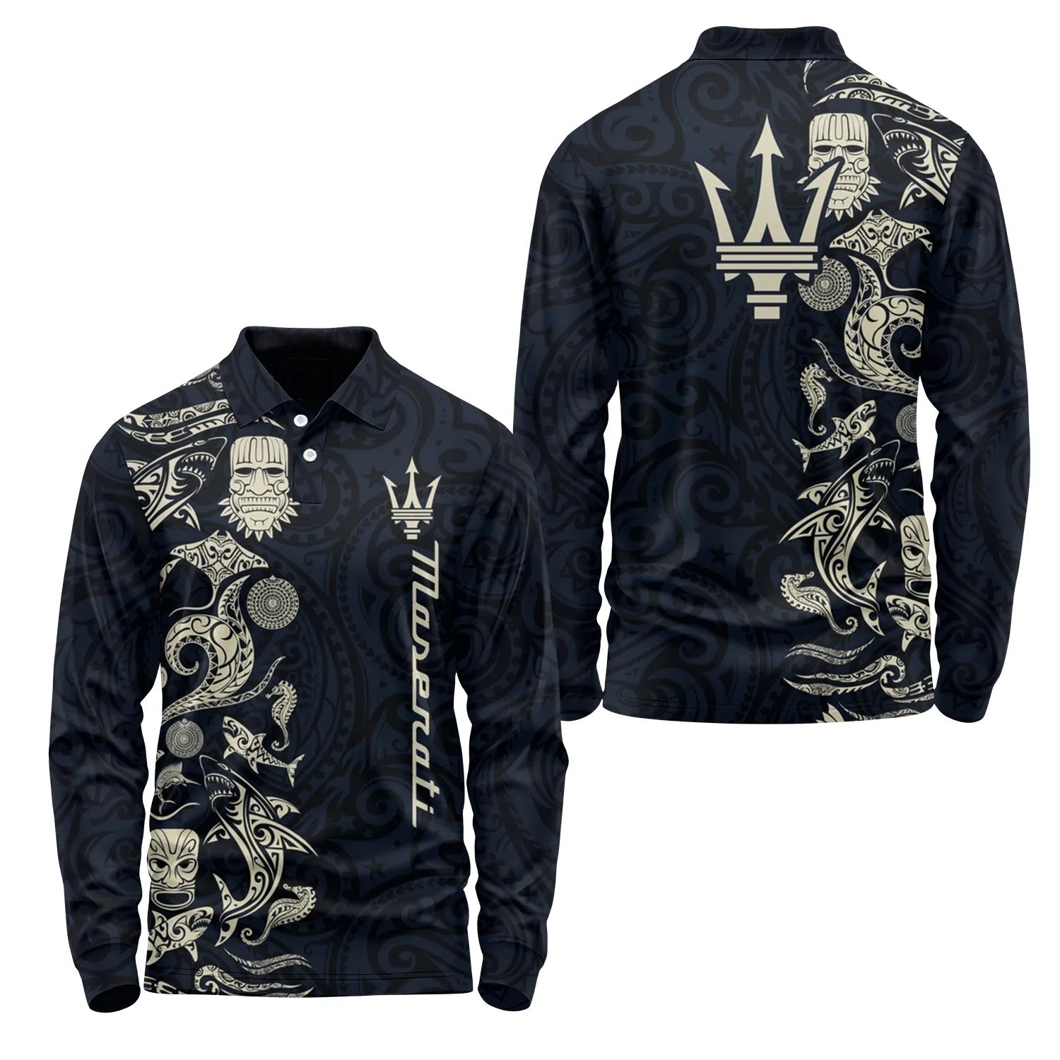 Maserati Long Sleeve Polo SHW033