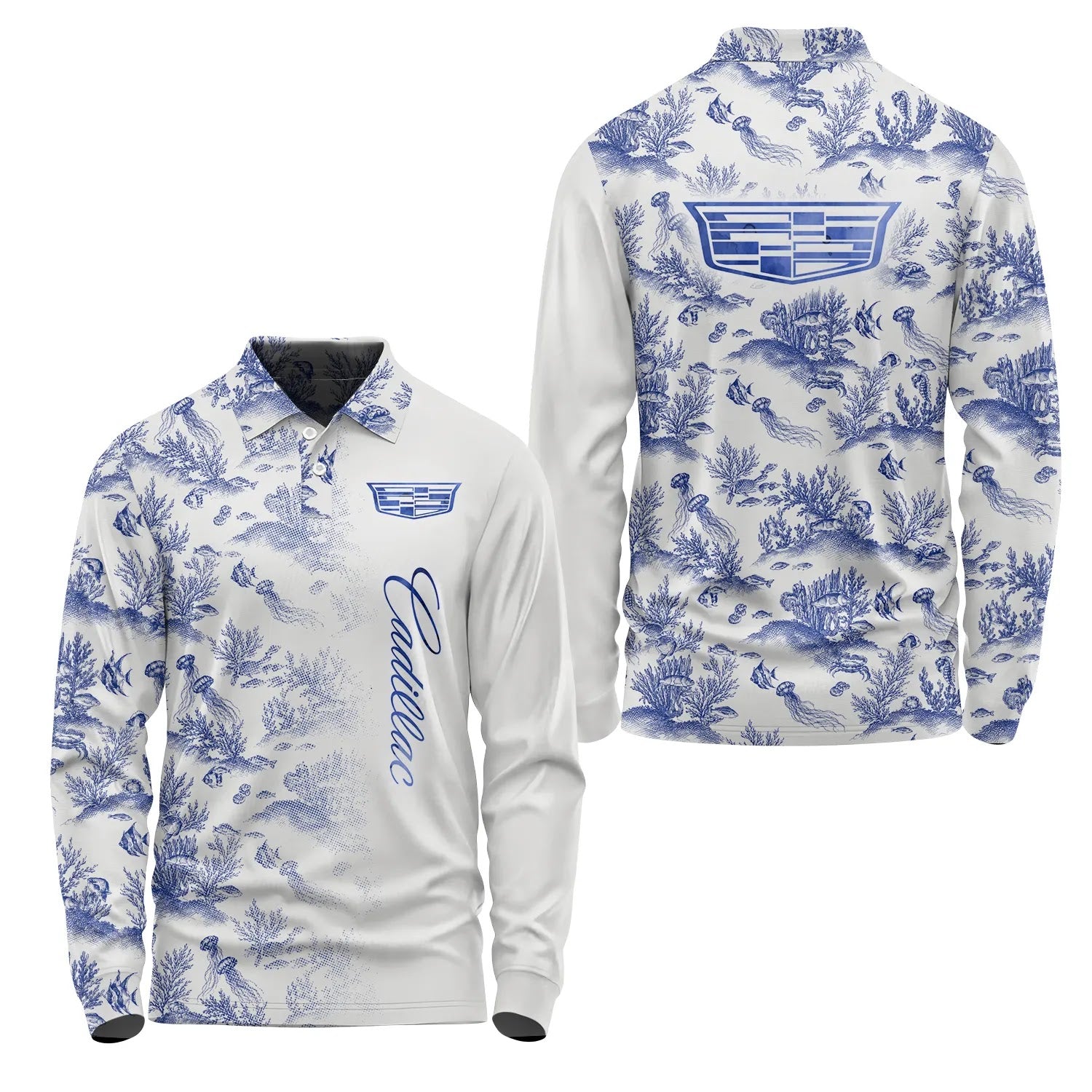 Cadillac Long Sleeve Polo SHW009