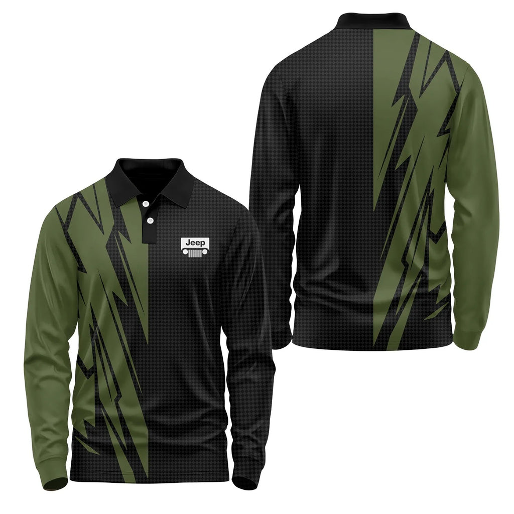 Jeep Long Sleeve Polo SC062