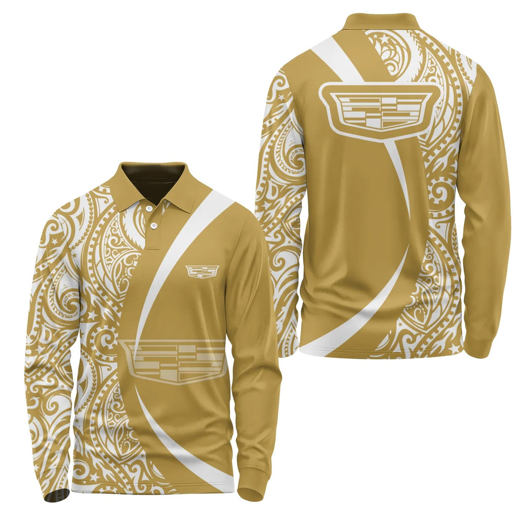 Cadillac Long Sleeve Polo SHW072