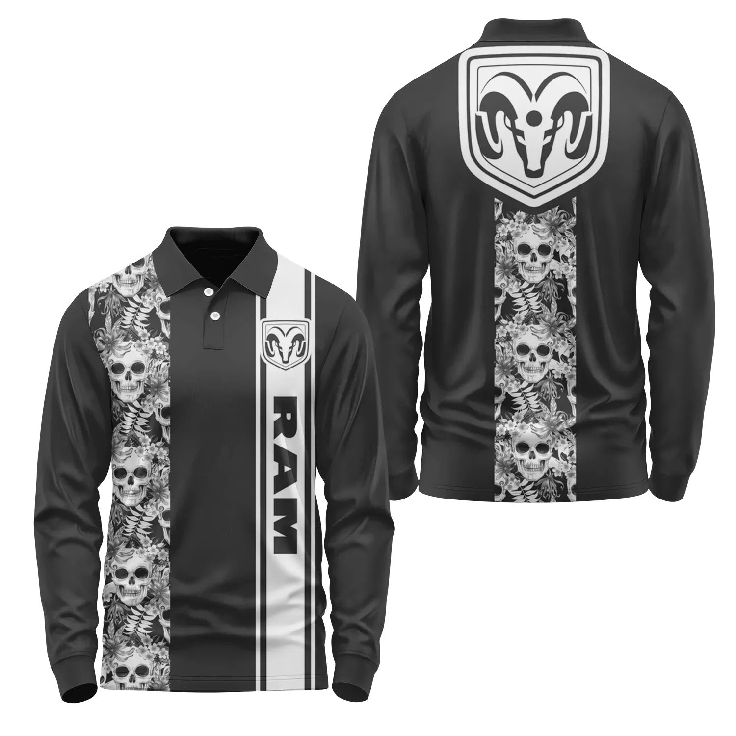 Ram Long Sleeve Polo SHW042