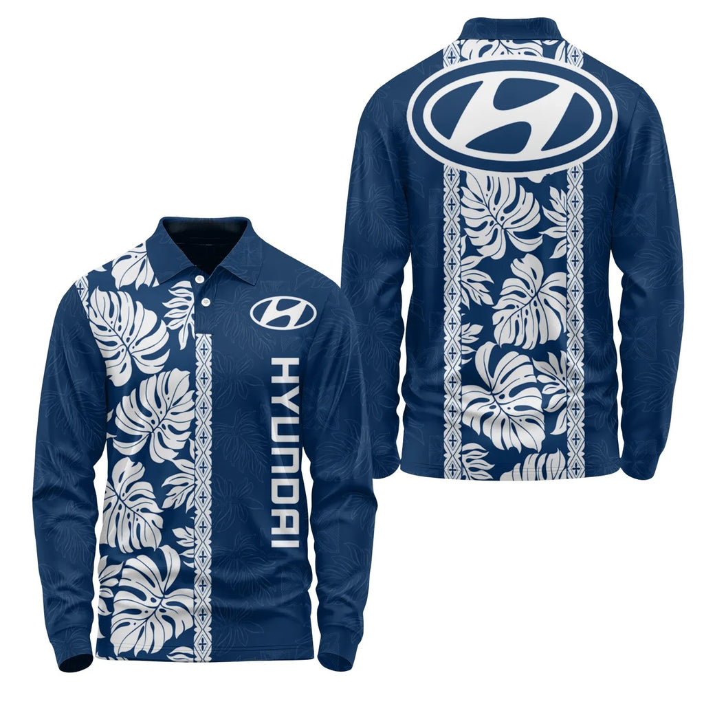 Hyundai Long Sleeve Polo SHW046