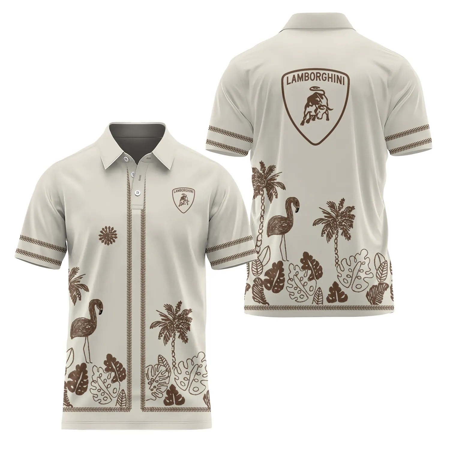 Lamborghini Short Sleeve Polo SHW044