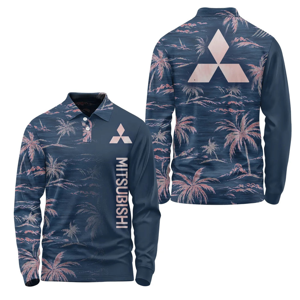 Mitsubishi Long Sleeve Polo SHW013