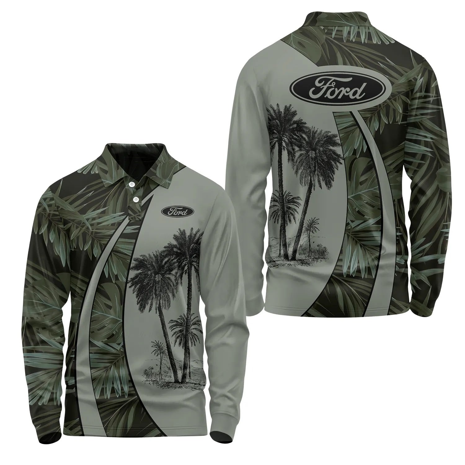 Ford Long Sleeve Polo SHW063