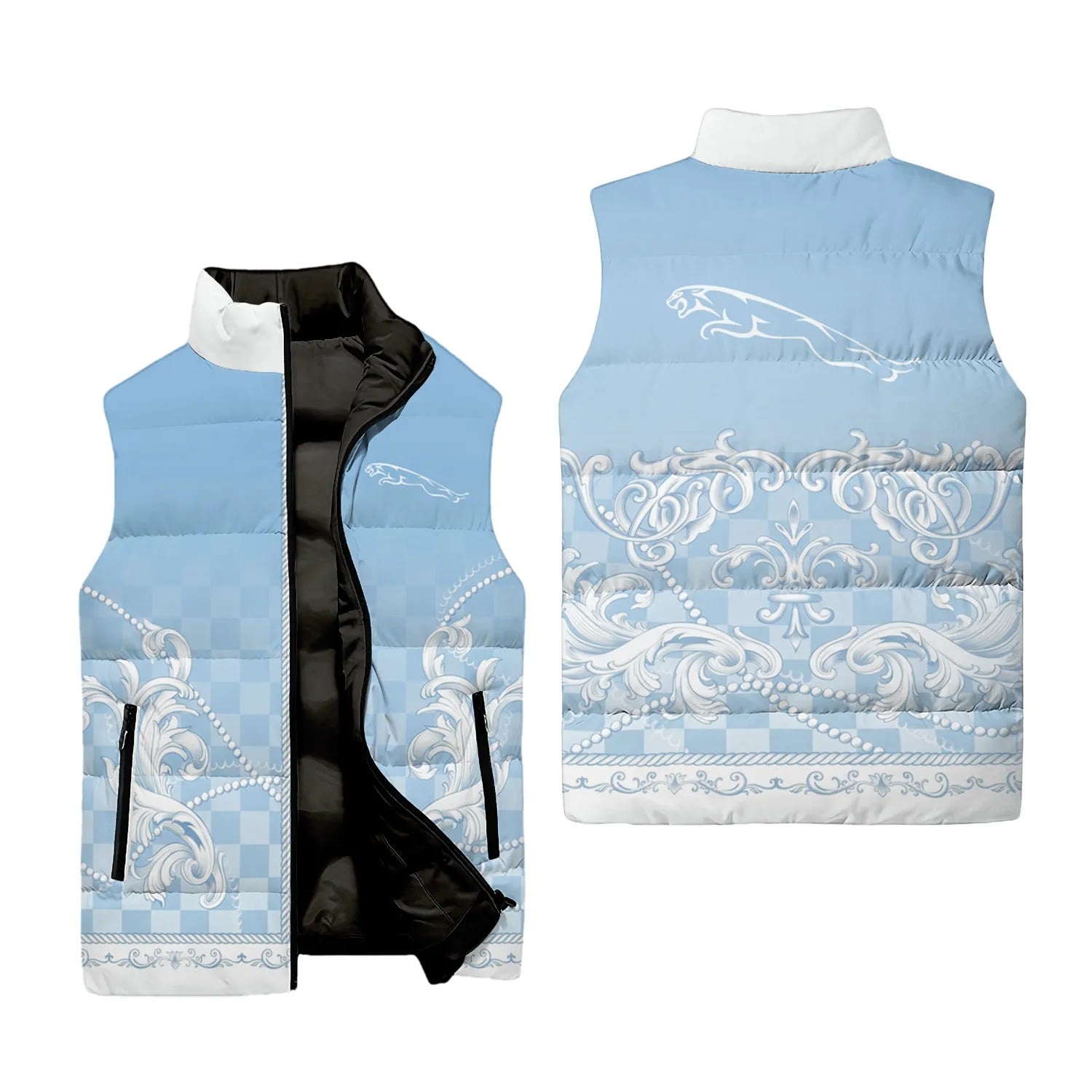 Jaguar Sleeveless Puffer Jacket SHW025