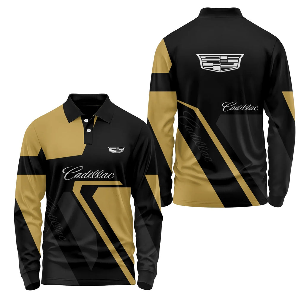 Cadillac Long Sleeve Polo SC117