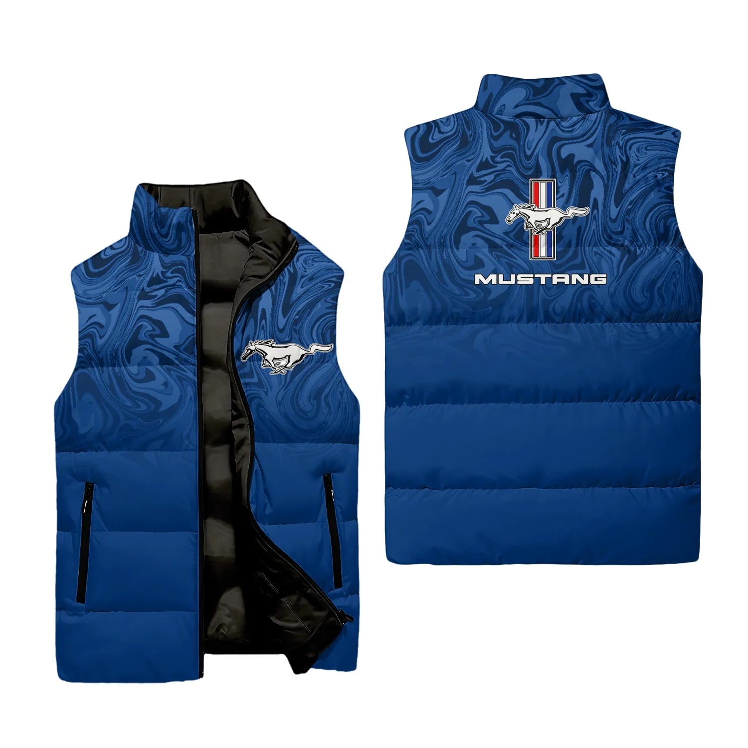 Ford Mustang Sleeveless Puffer Jacket SC091