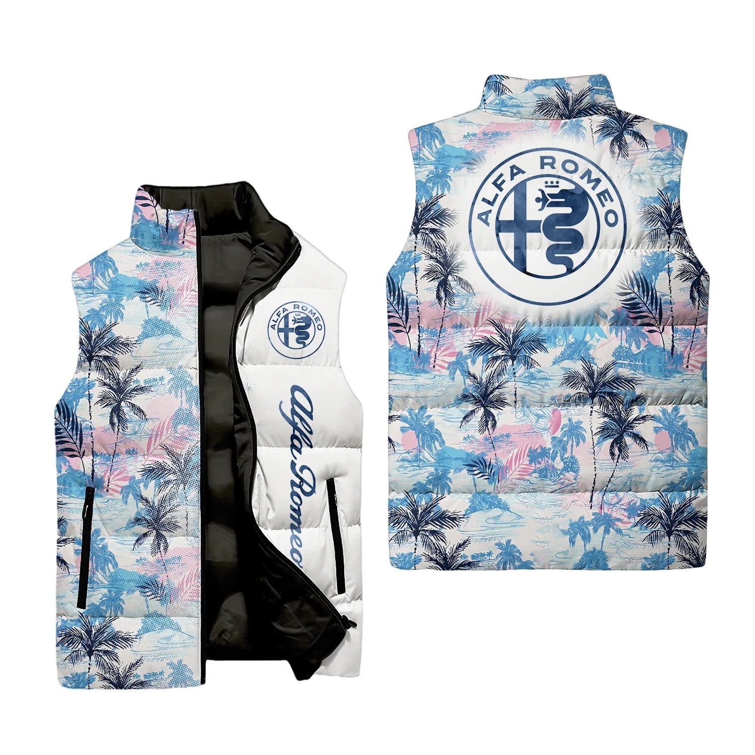 Alfa Romeo Sleeveless Puffer Jacket SHW029