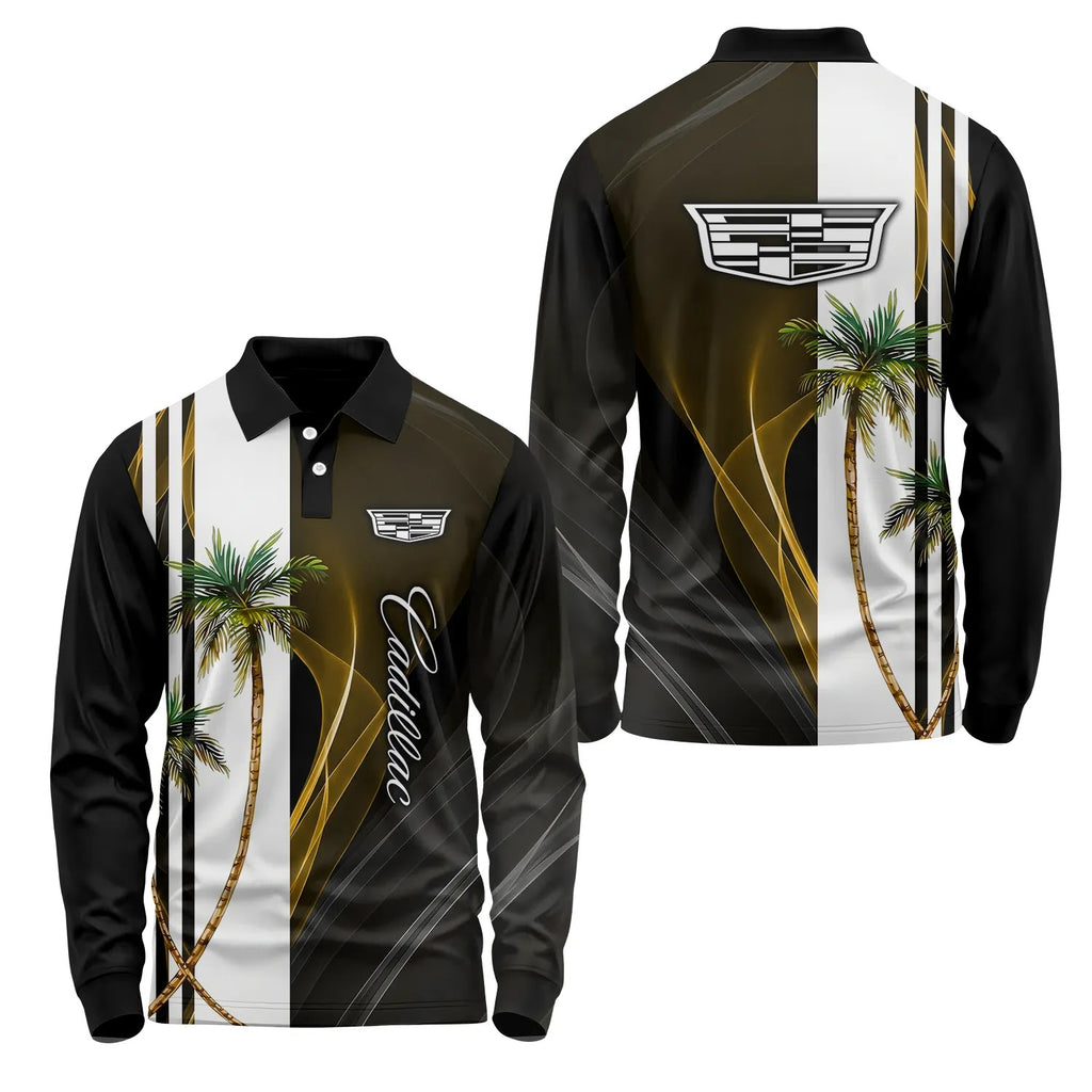 Cadillac Long Sleeve Polo SHW036