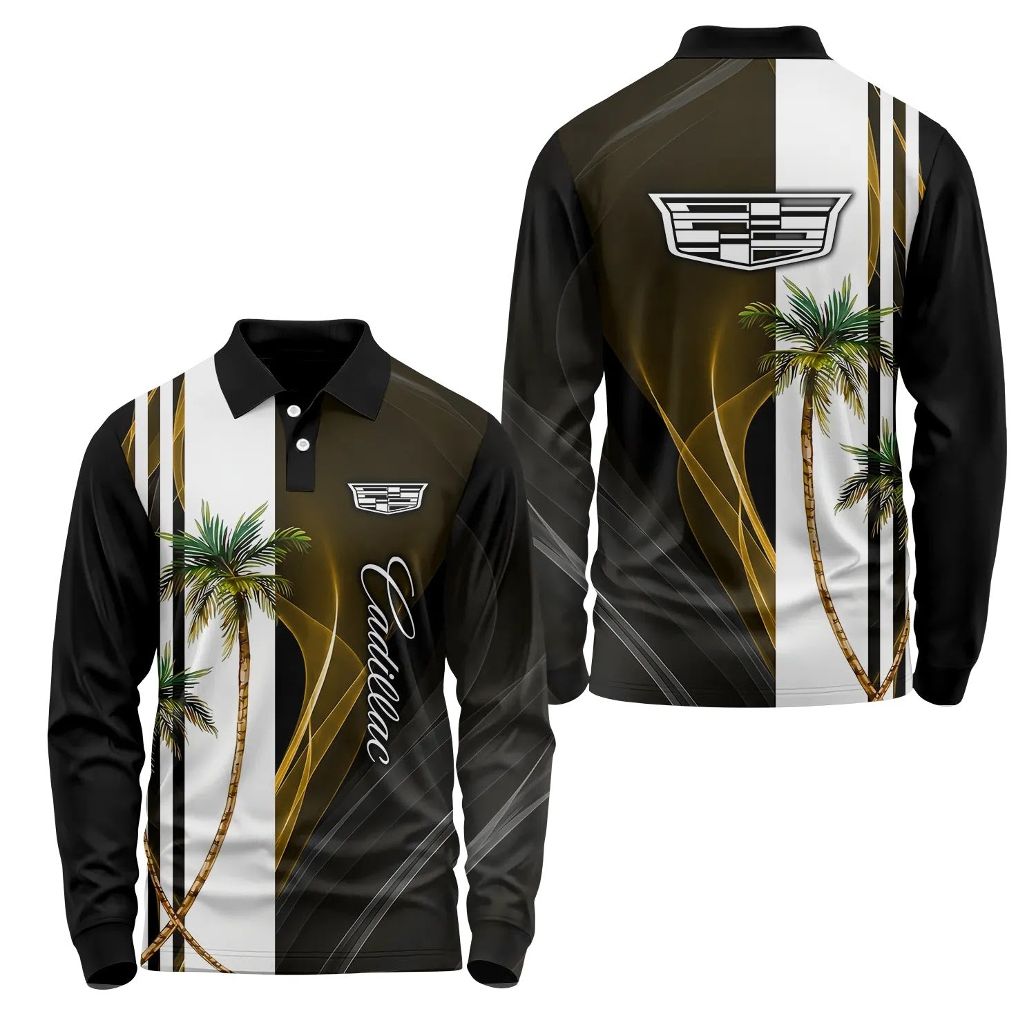 Cadillac Long Sleeve Polo SHW036