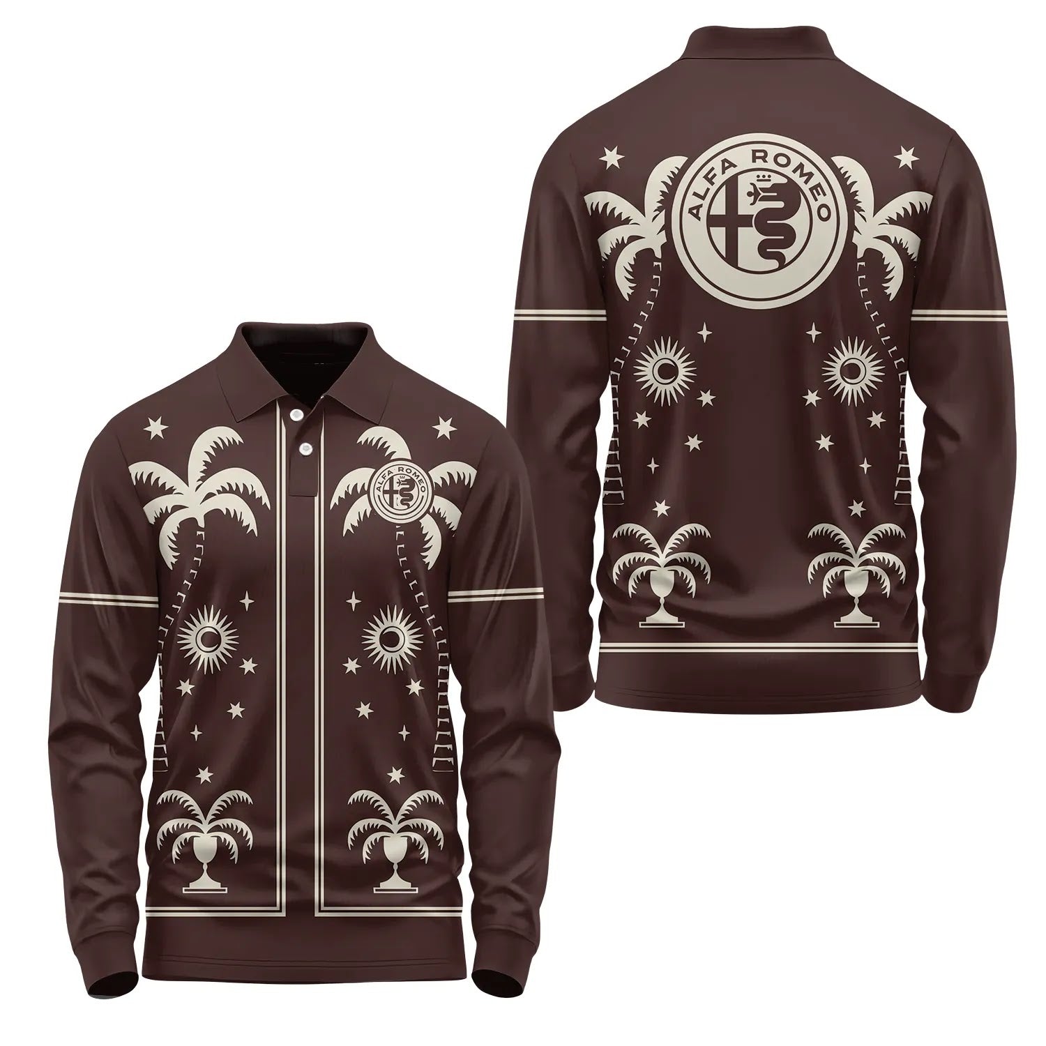 Alfa Romeo Long Sleeve Polo SHW066