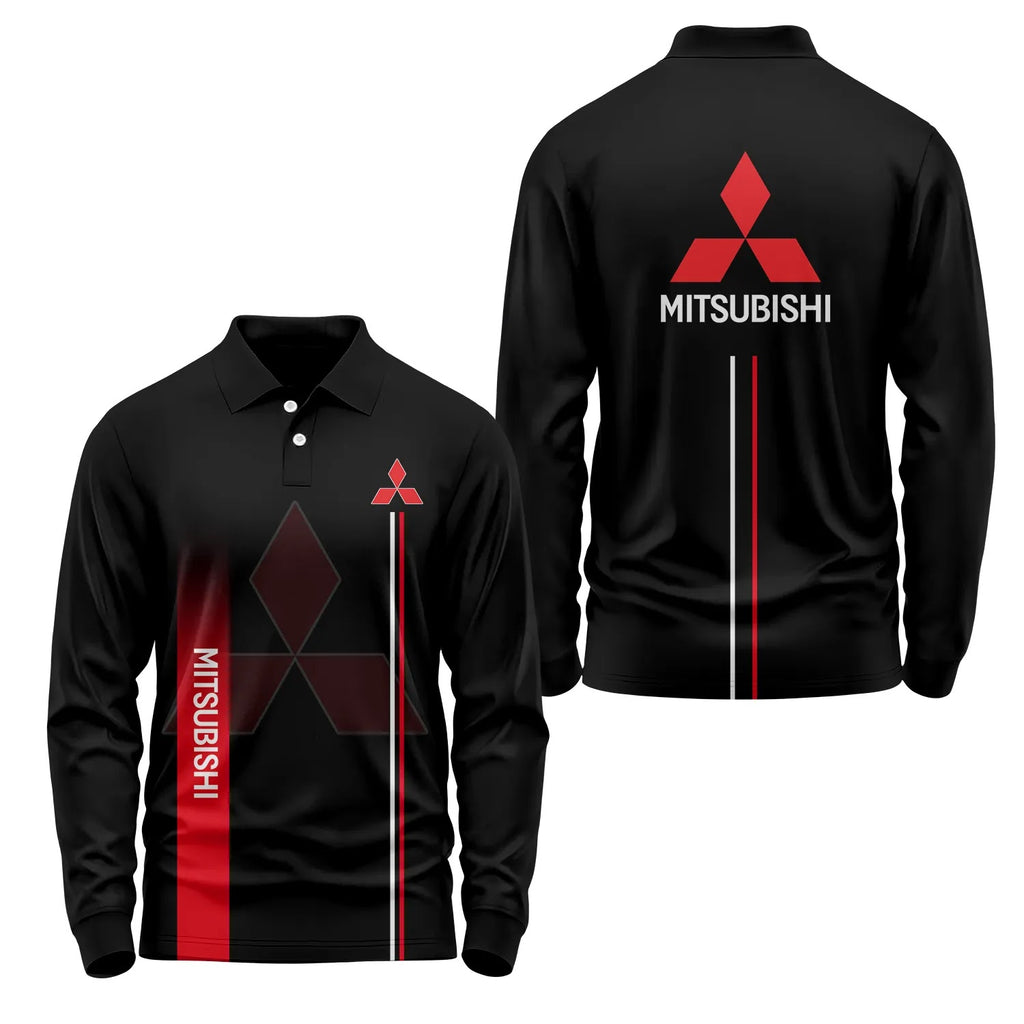 Mitsubishi Long Sleeve Polo SC077