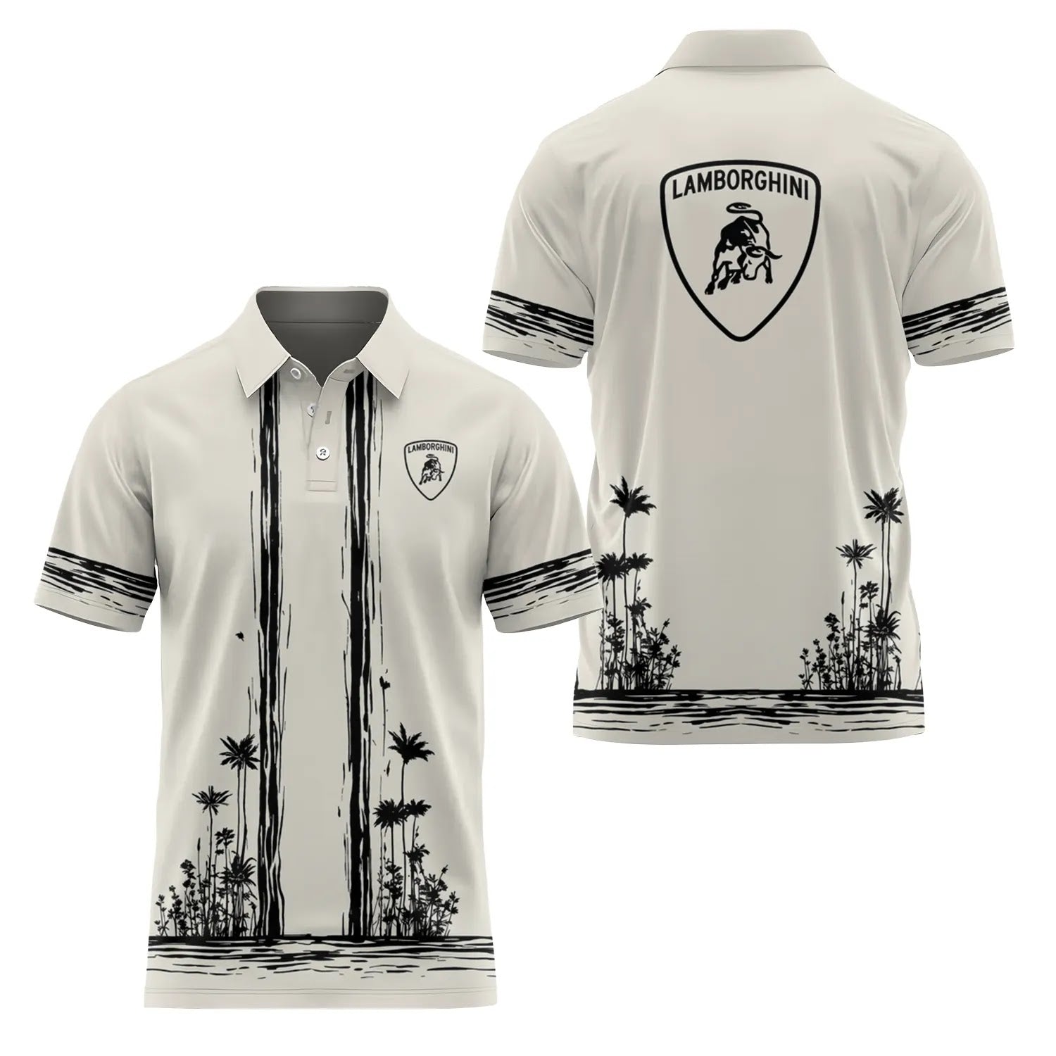 Lamborghini Short Sleeve Polo SHW043