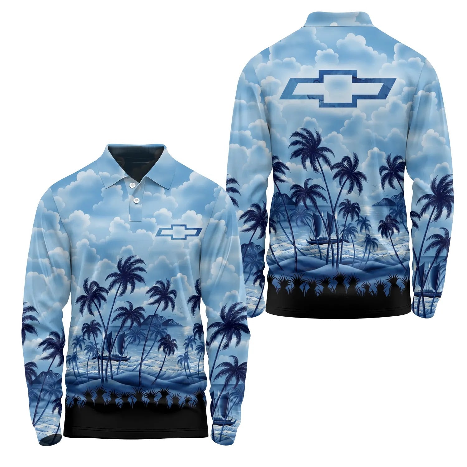 Chevrolet Long Sleeve Polo SHW018
