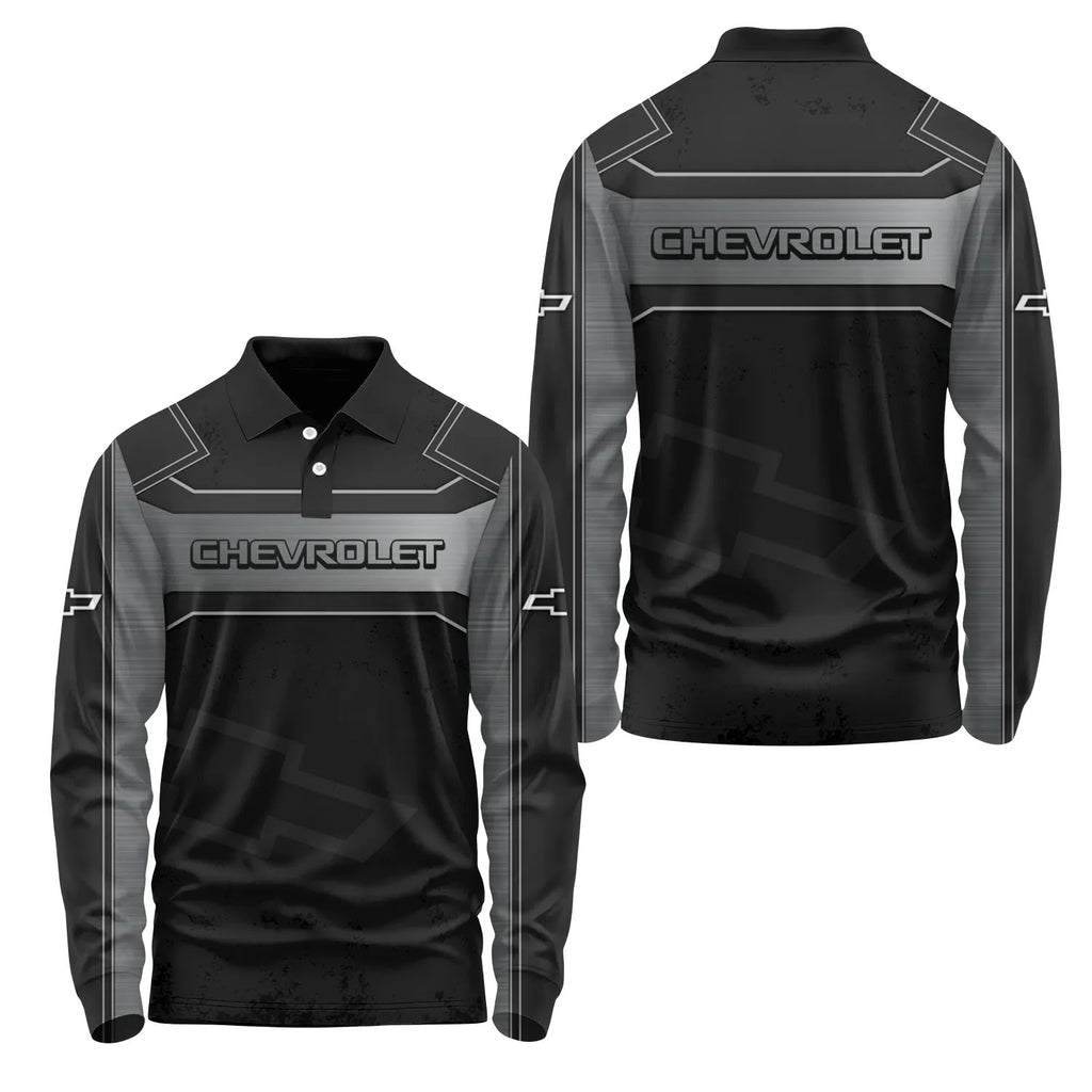 Chevrolet Long Sleeve Polo SC085