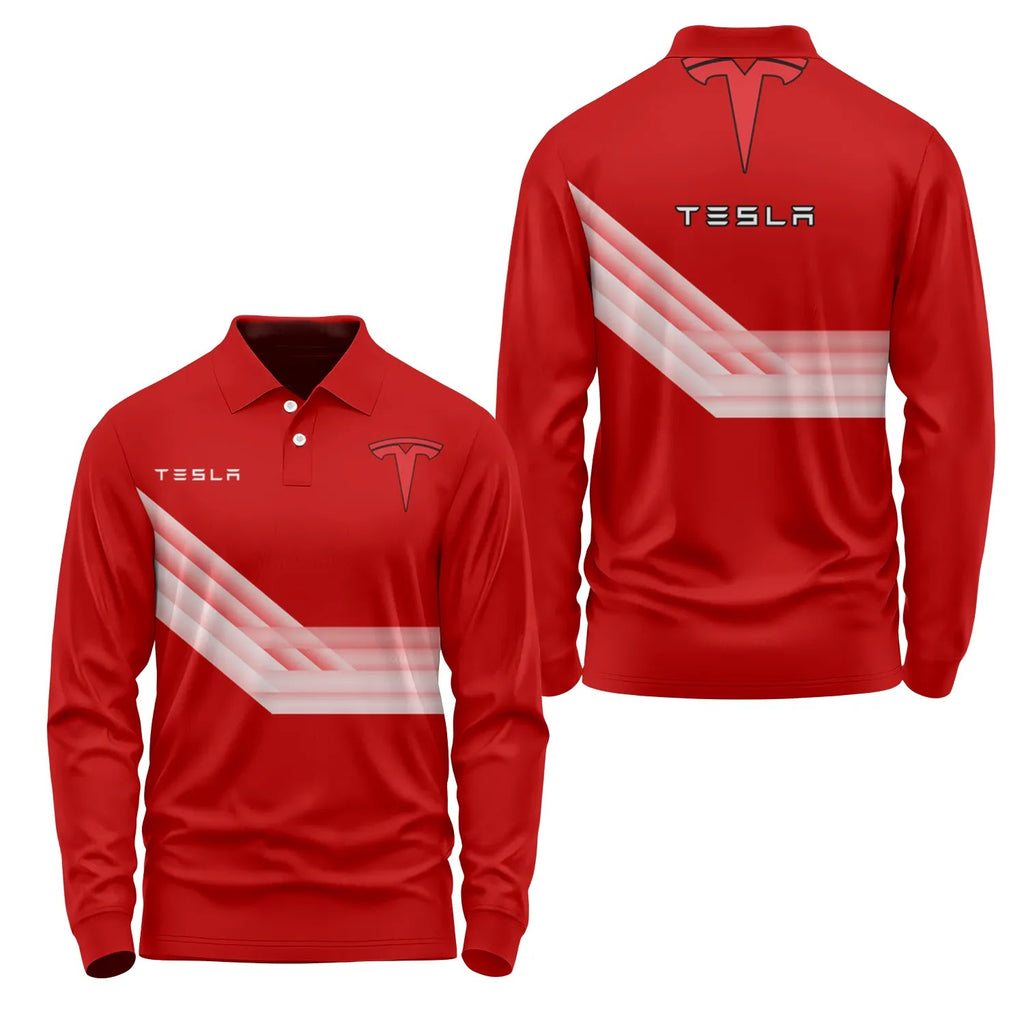 Tesla Long Sleeve Polo SC106