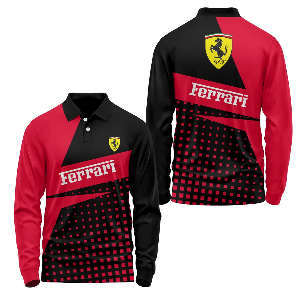 Ferrari Long Sleeve Polo SC083