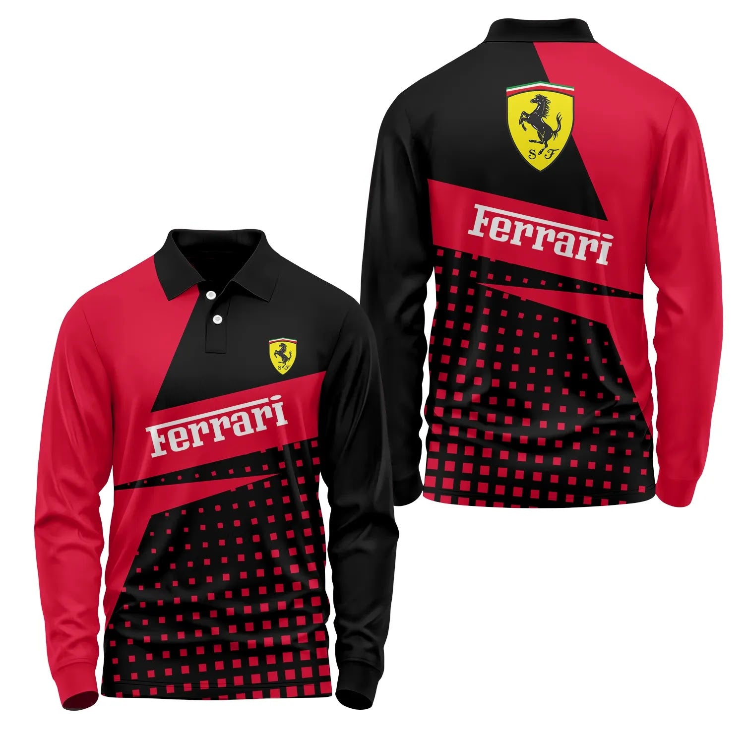 Ferrari Long Sleeve Polo SC083
