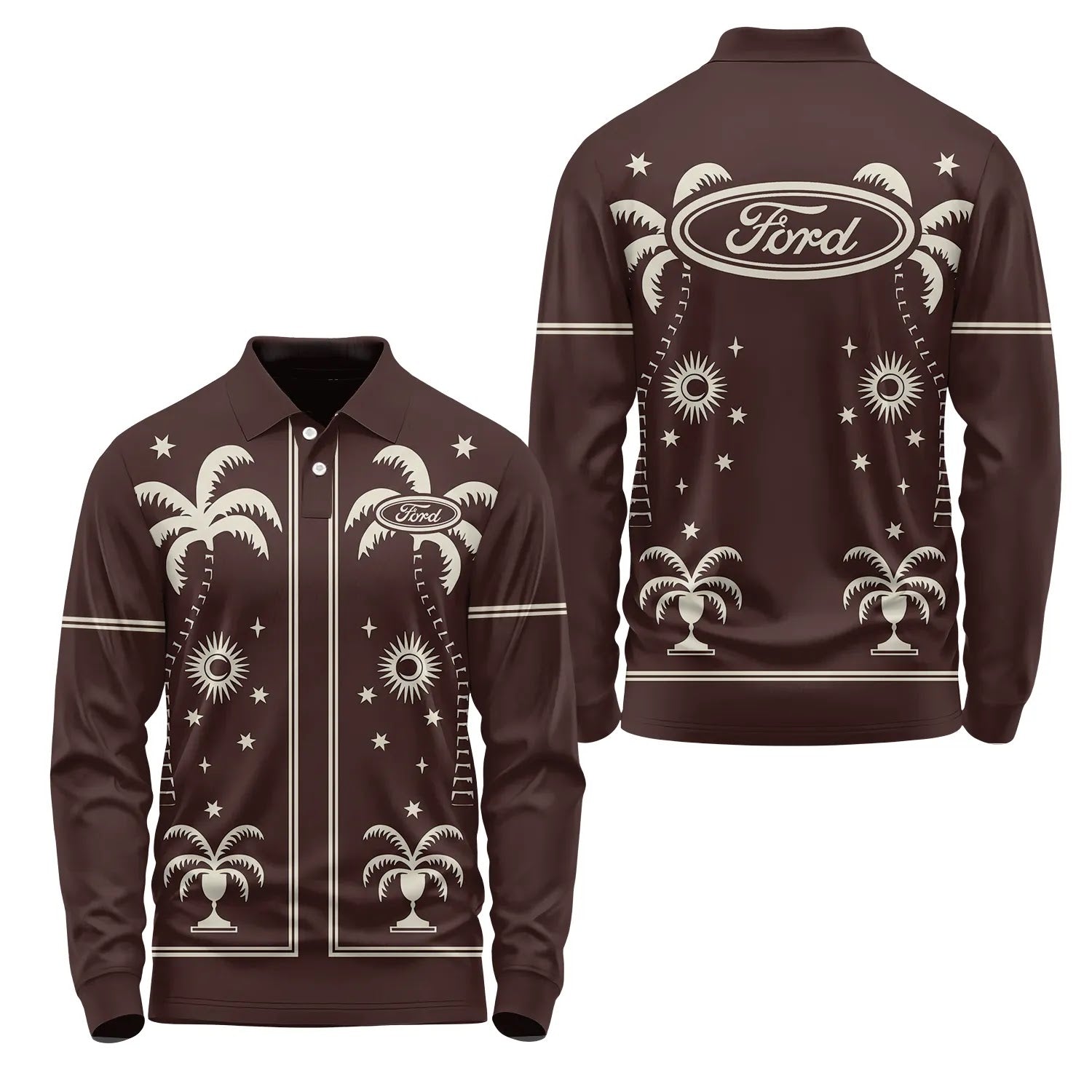 Ford Long Sleeve Polo SHW066