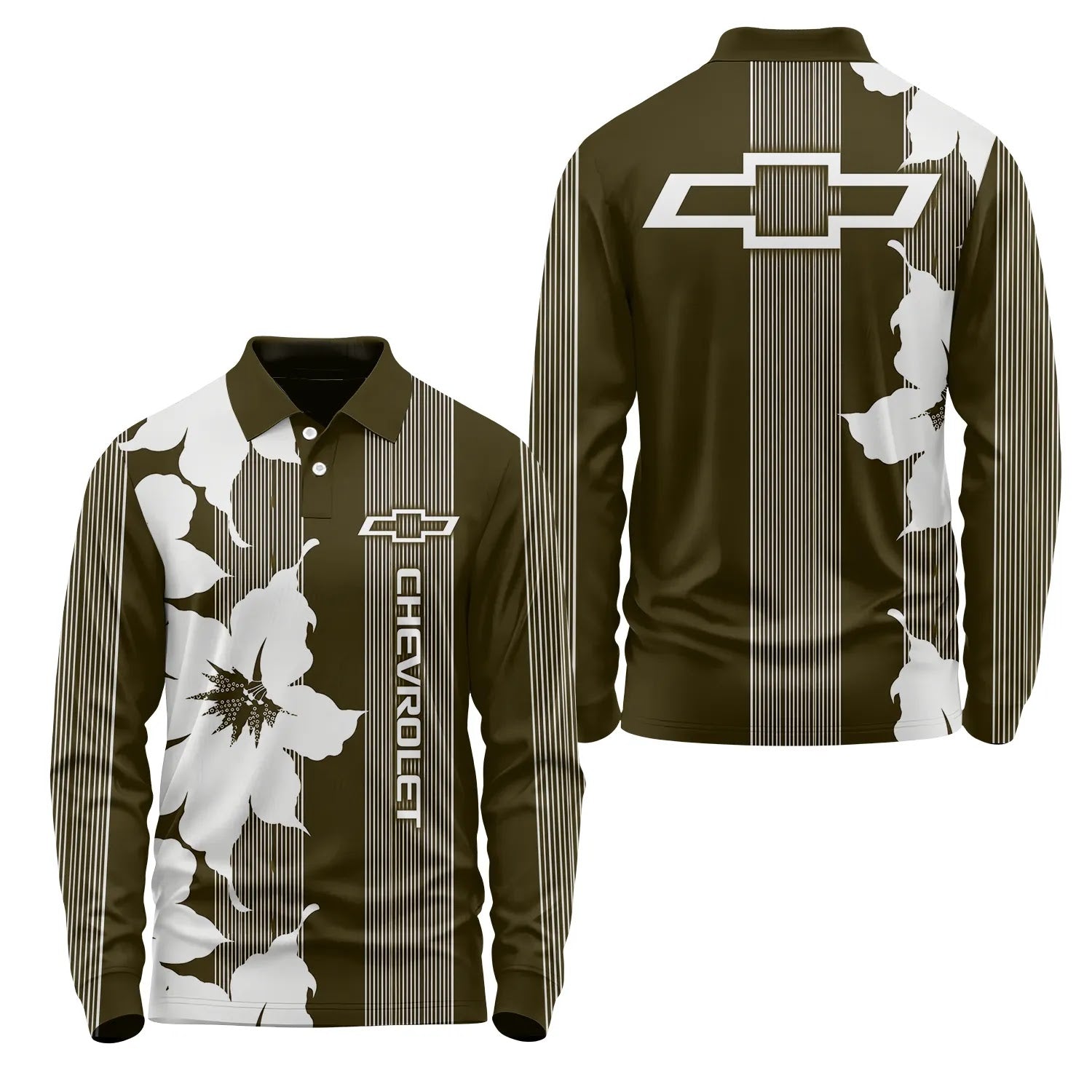 Chevrolet Long Sleeve Polo SHW039