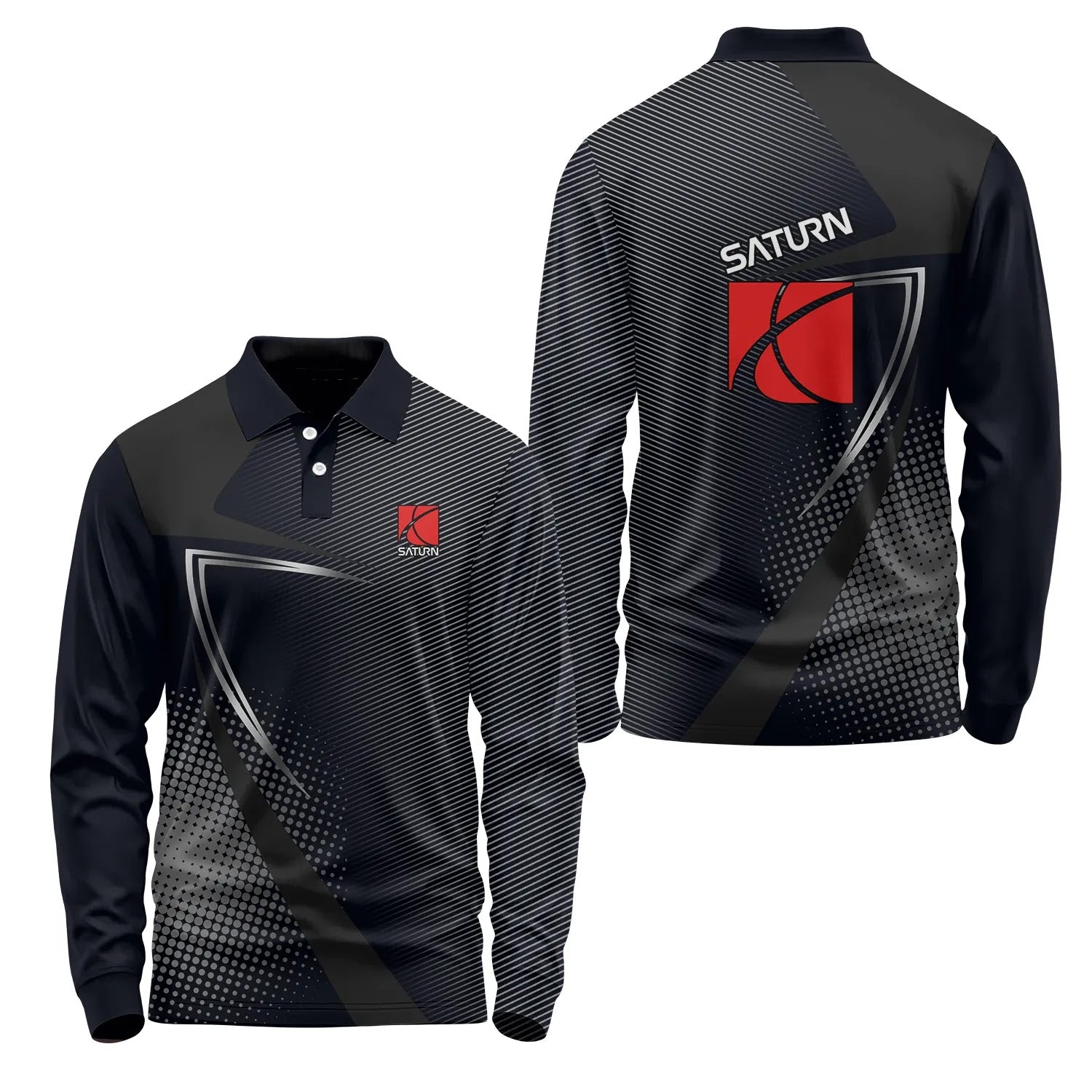 Saturn Long Sleeve Polo SC059