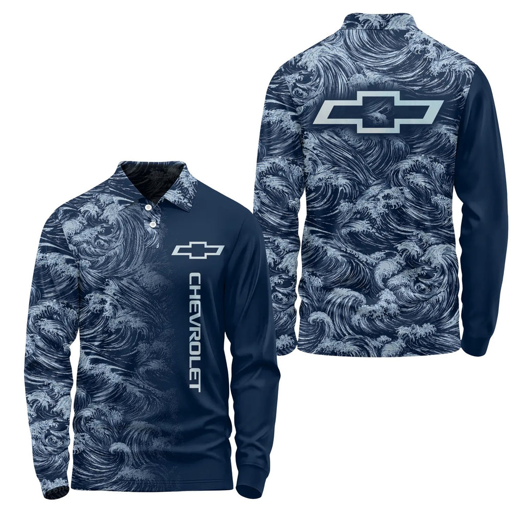 Chevrolet Long Sleeve Polo SHW010