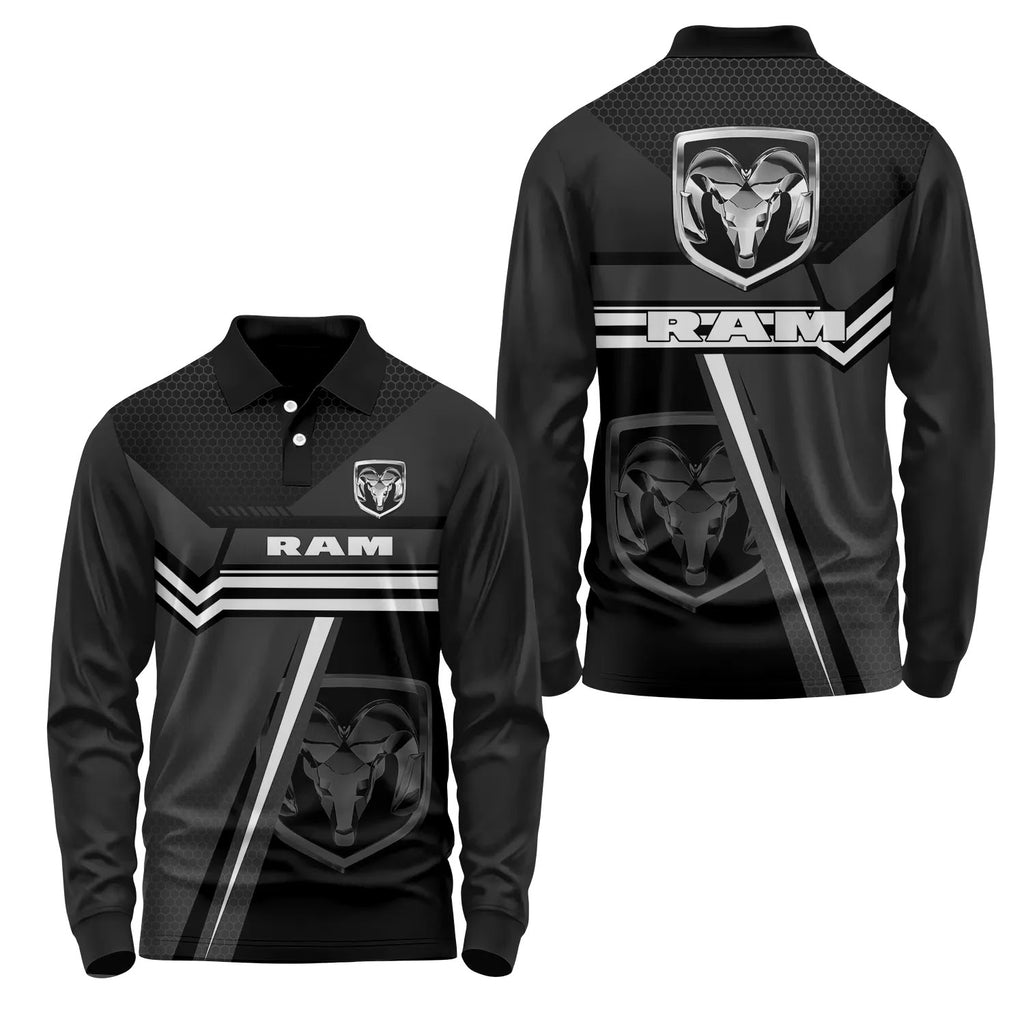 Ram Long Sleeve Polo SC071