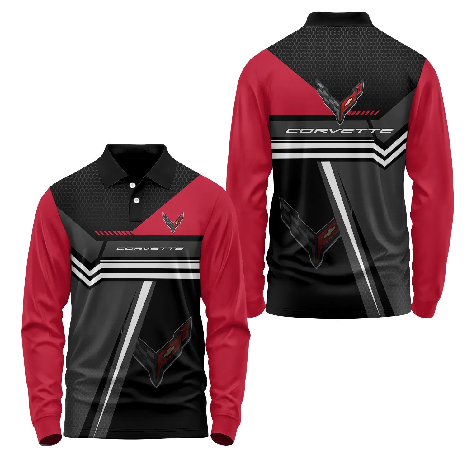 Corvette Long Sleeve Polo SC071