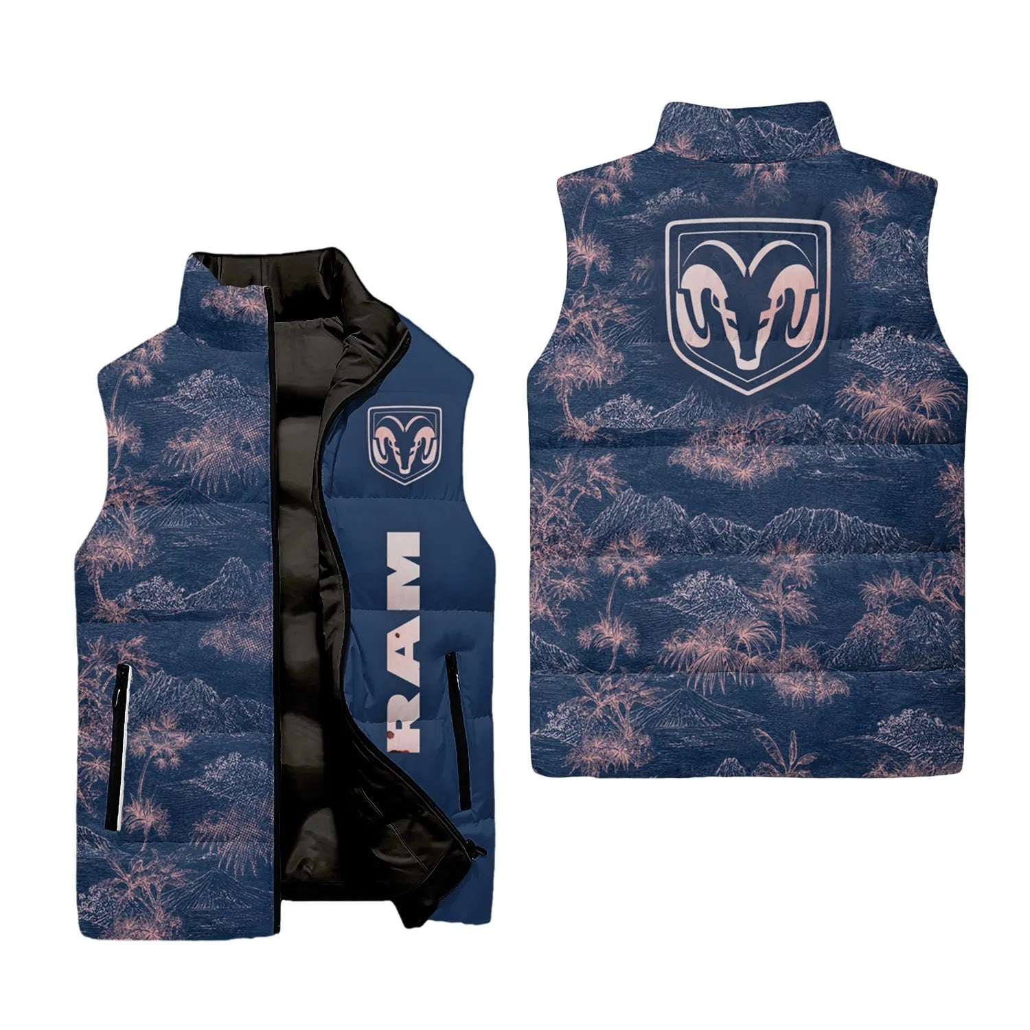 Ram Sleeveless Puffer Jacket SHW007