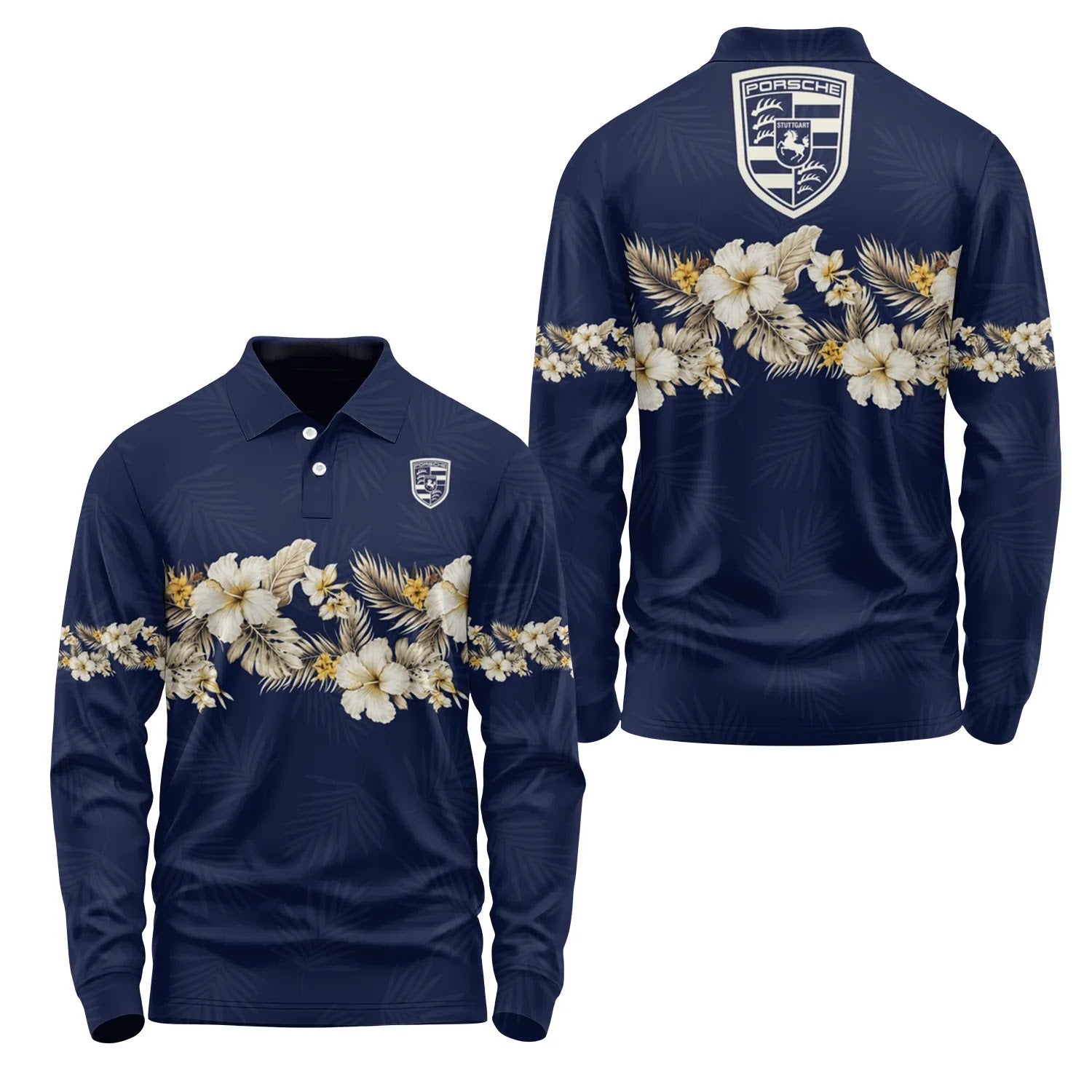 Porsche Long Sleeve Polo SHW047