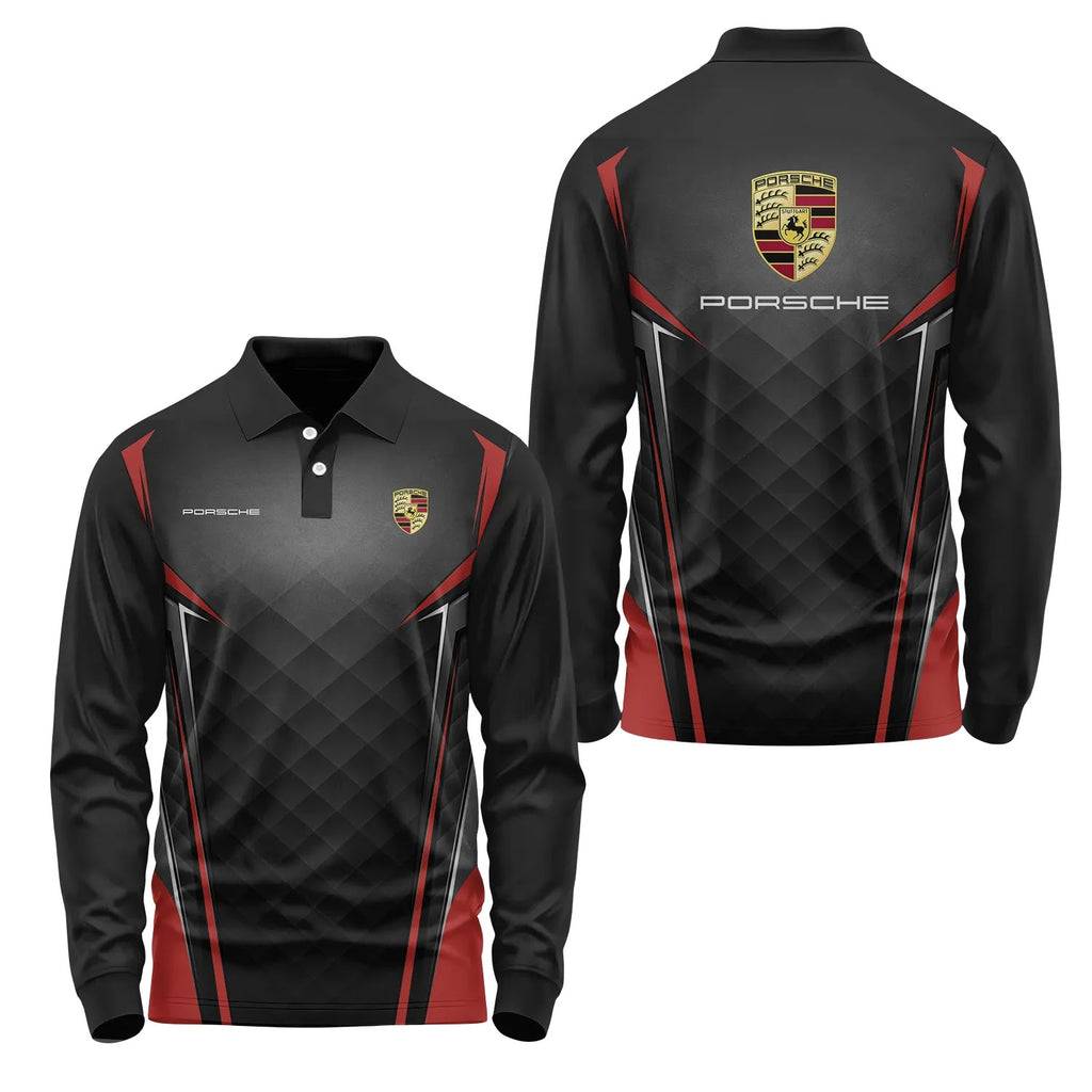 Porsche Long Sleeve Polo SC074
