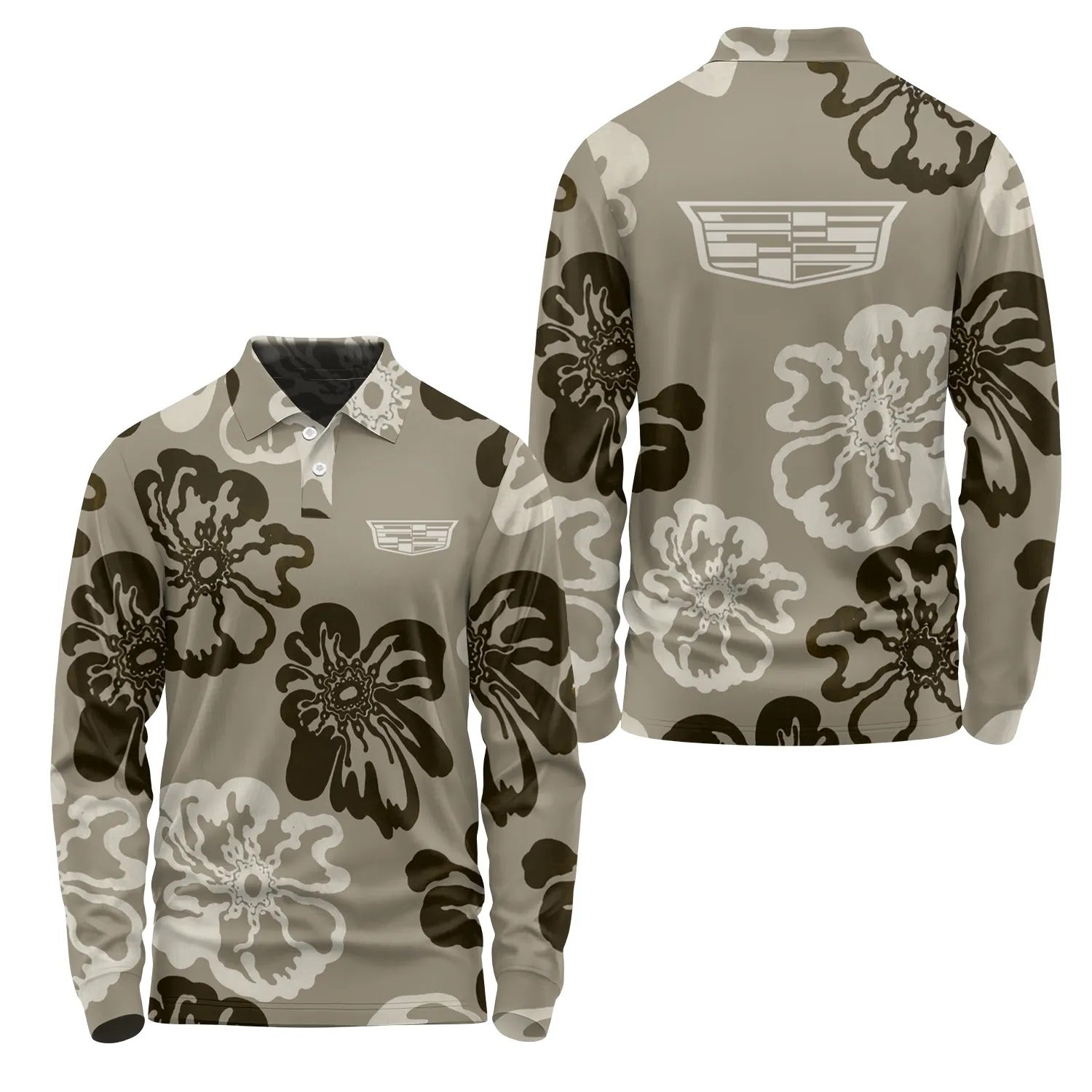 Cadillac Long Sleeve Polo SHW073