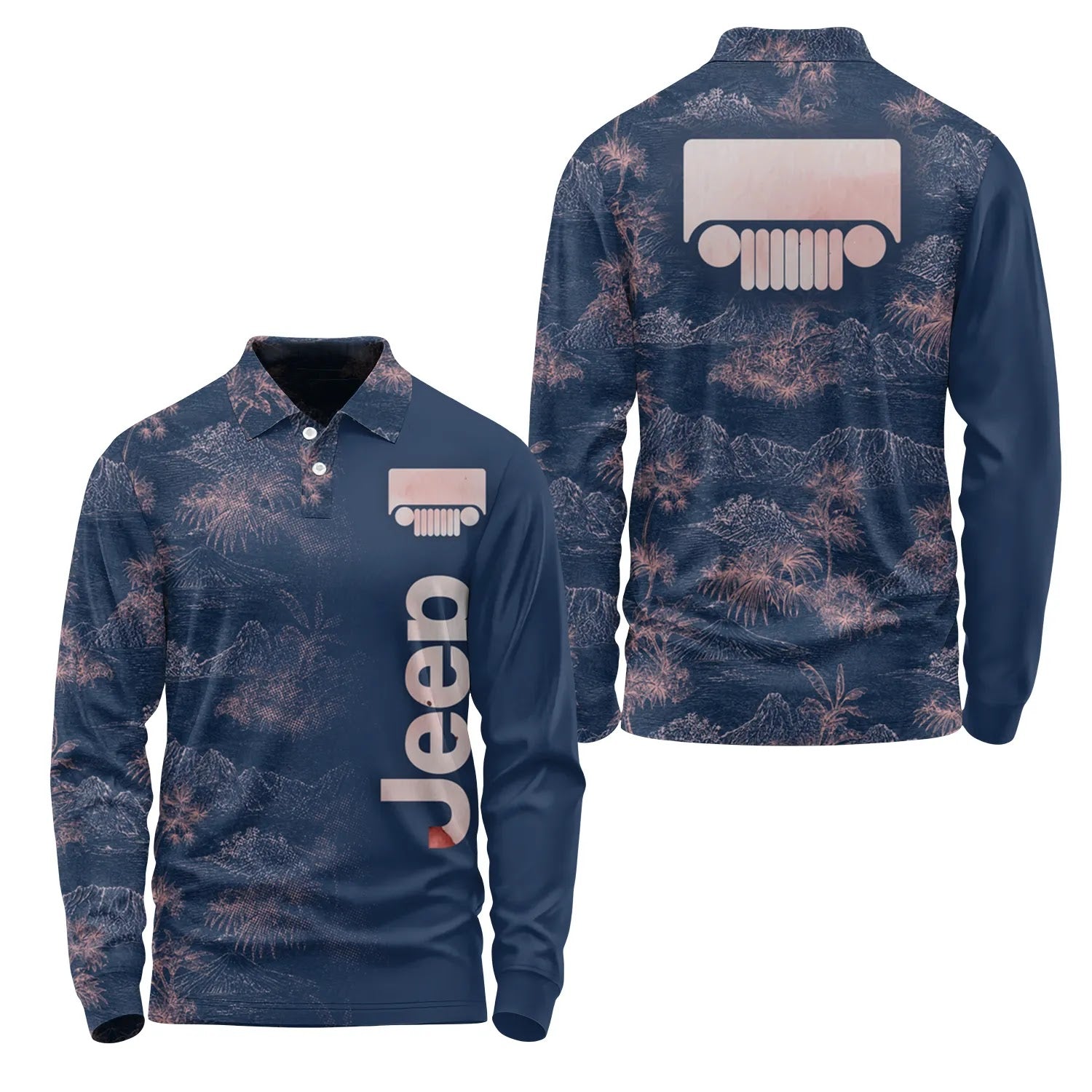 Jeep Long Sleeve Polo SHW007