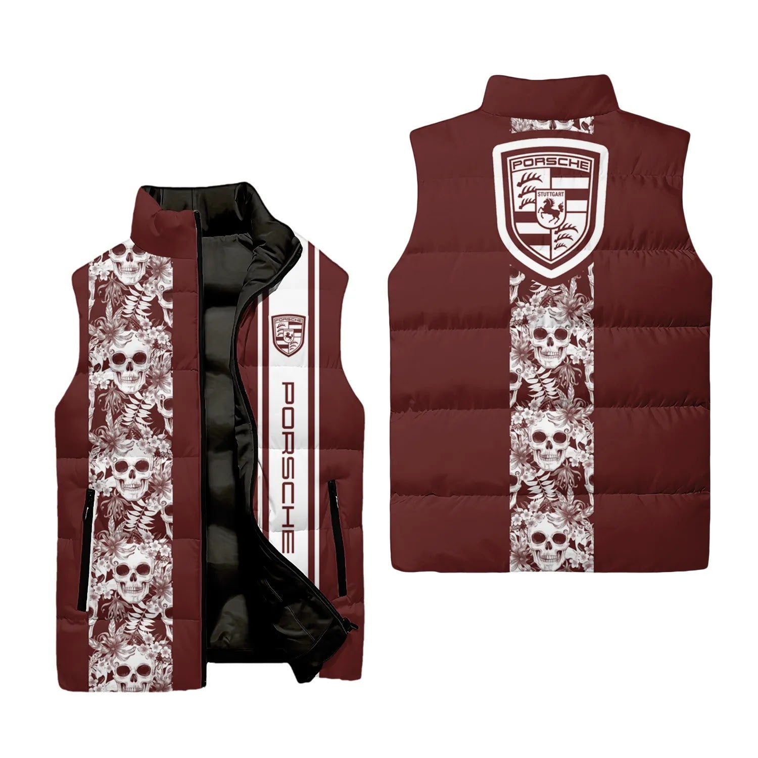 Porsche Sleeveless Puffer Jacket SHW042