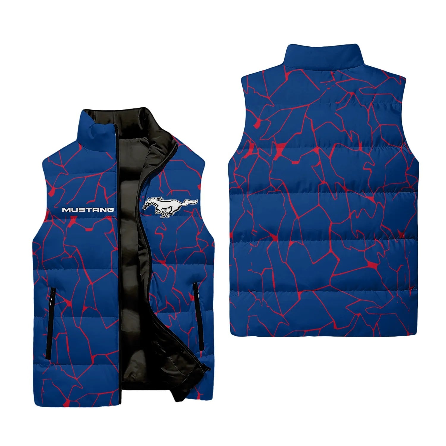 Ford Mustang Sleeveless Puffer Jacket SC103