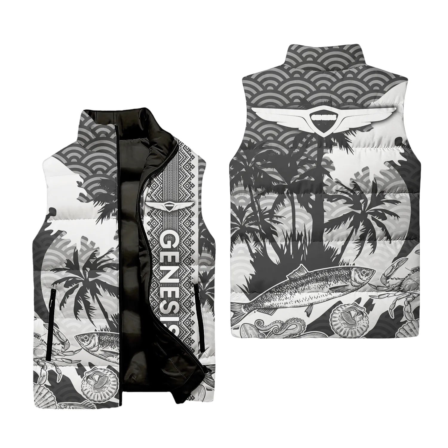 Genesis Sleeveless Puffer Jacket SHW038