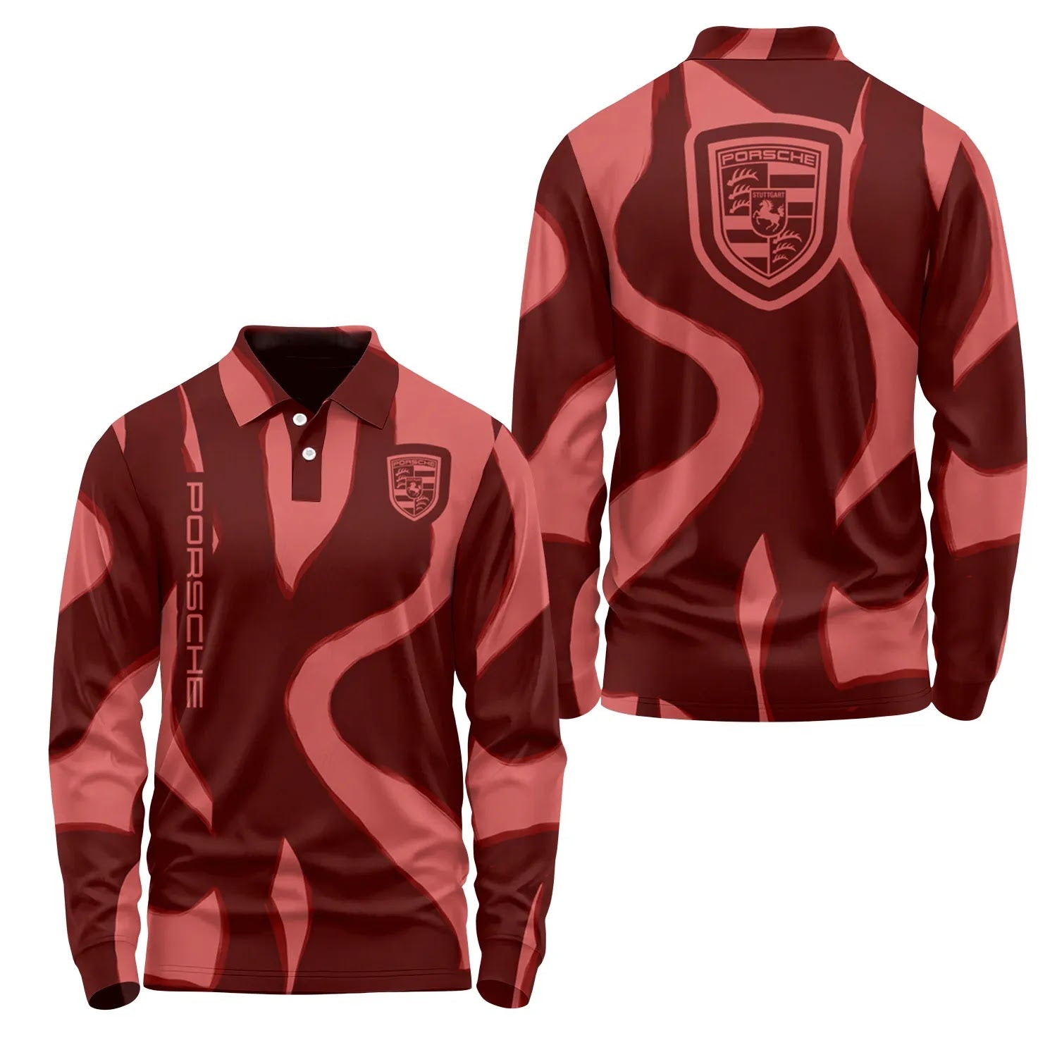 Porsche Long Sleeve Polo SHW068
