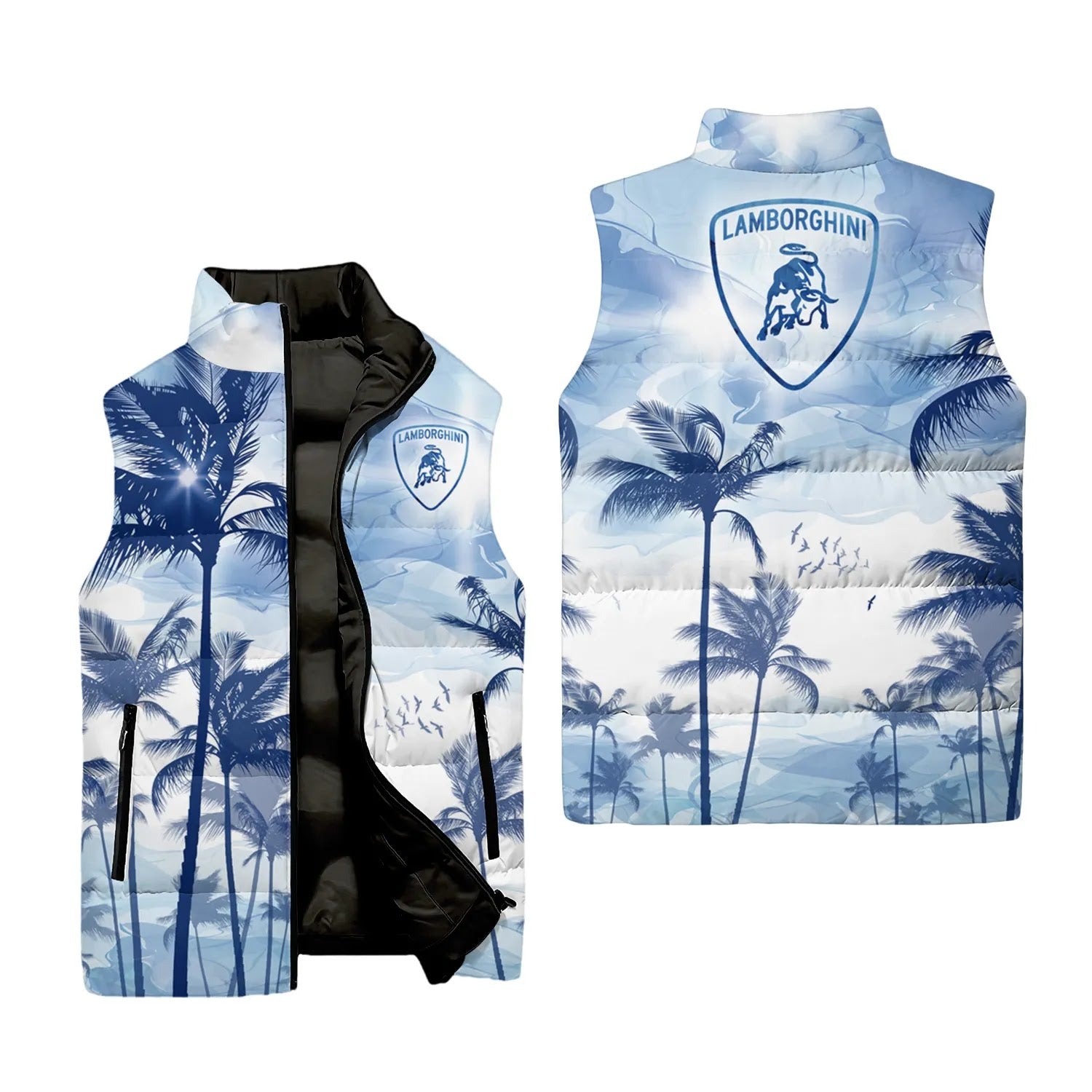 Lamborghini Sleeveless Puffer Jacket SHW004