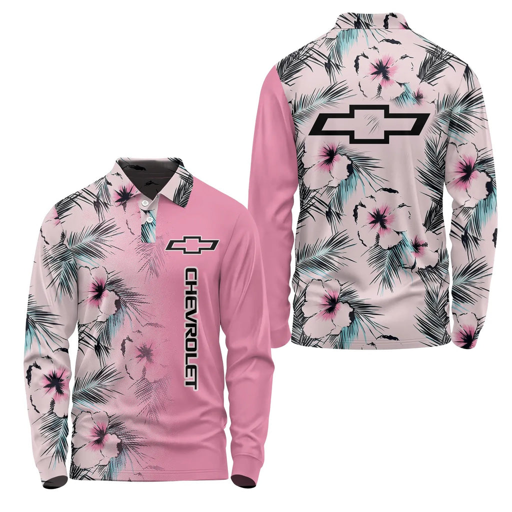 Chevrolet Long Sleeve Polo SHW056