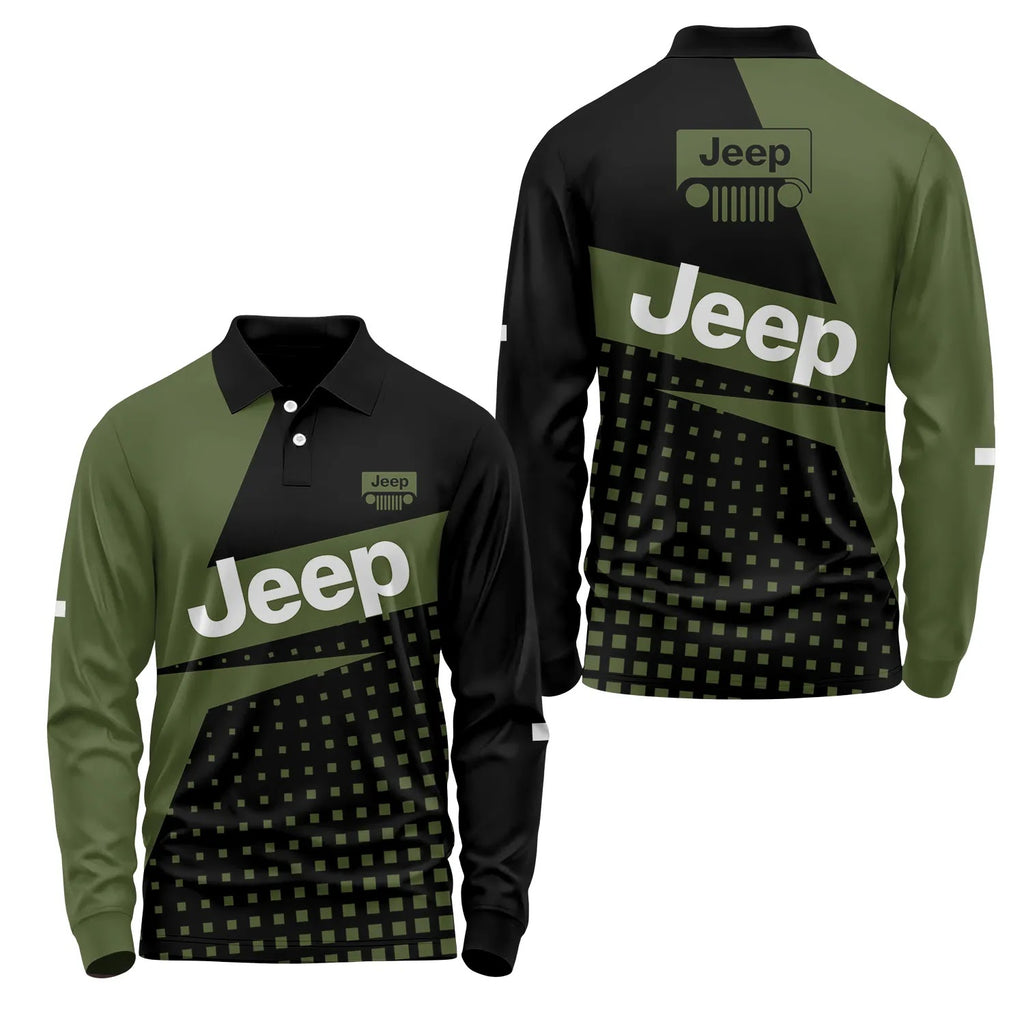 Jeep Long Sleeve Polo SC083