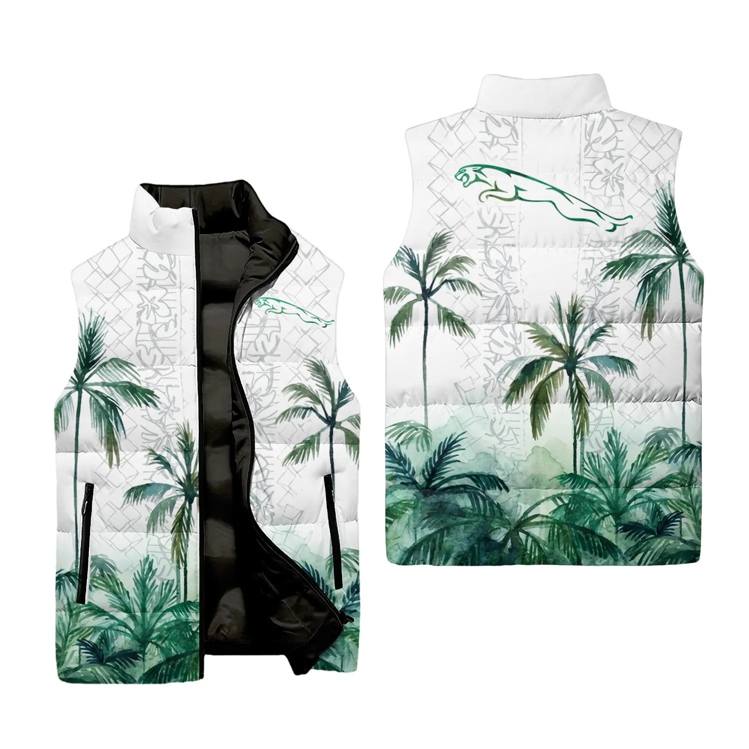 Jaguar Sleeveless Puffer Jacket SHW015