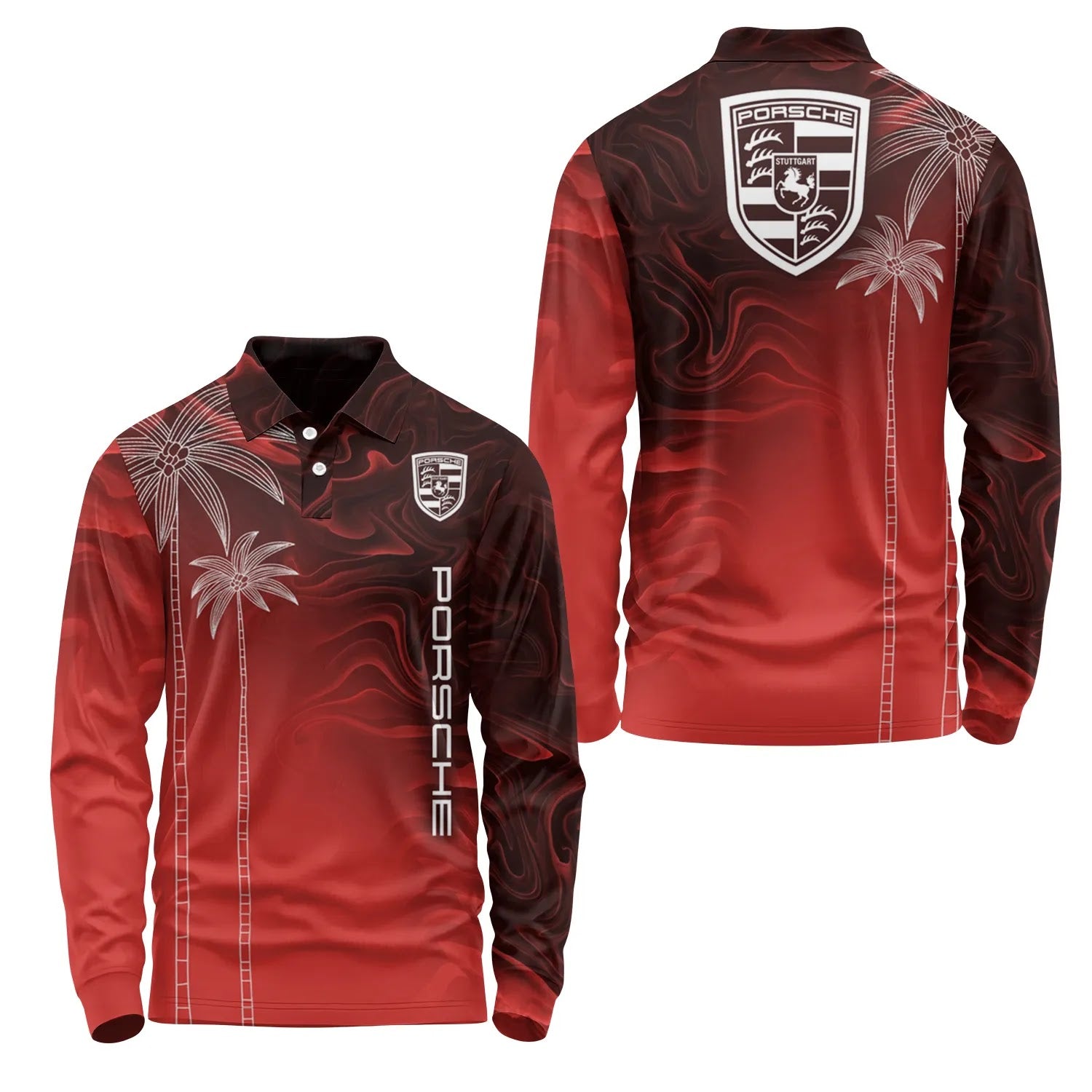 Porsche Long Sleeve Polo SHW070