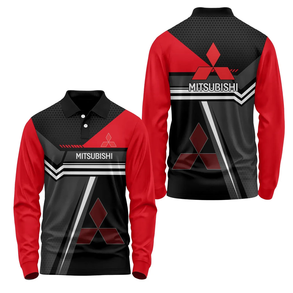 Mitsubishi Long Sleeve Polo SC071