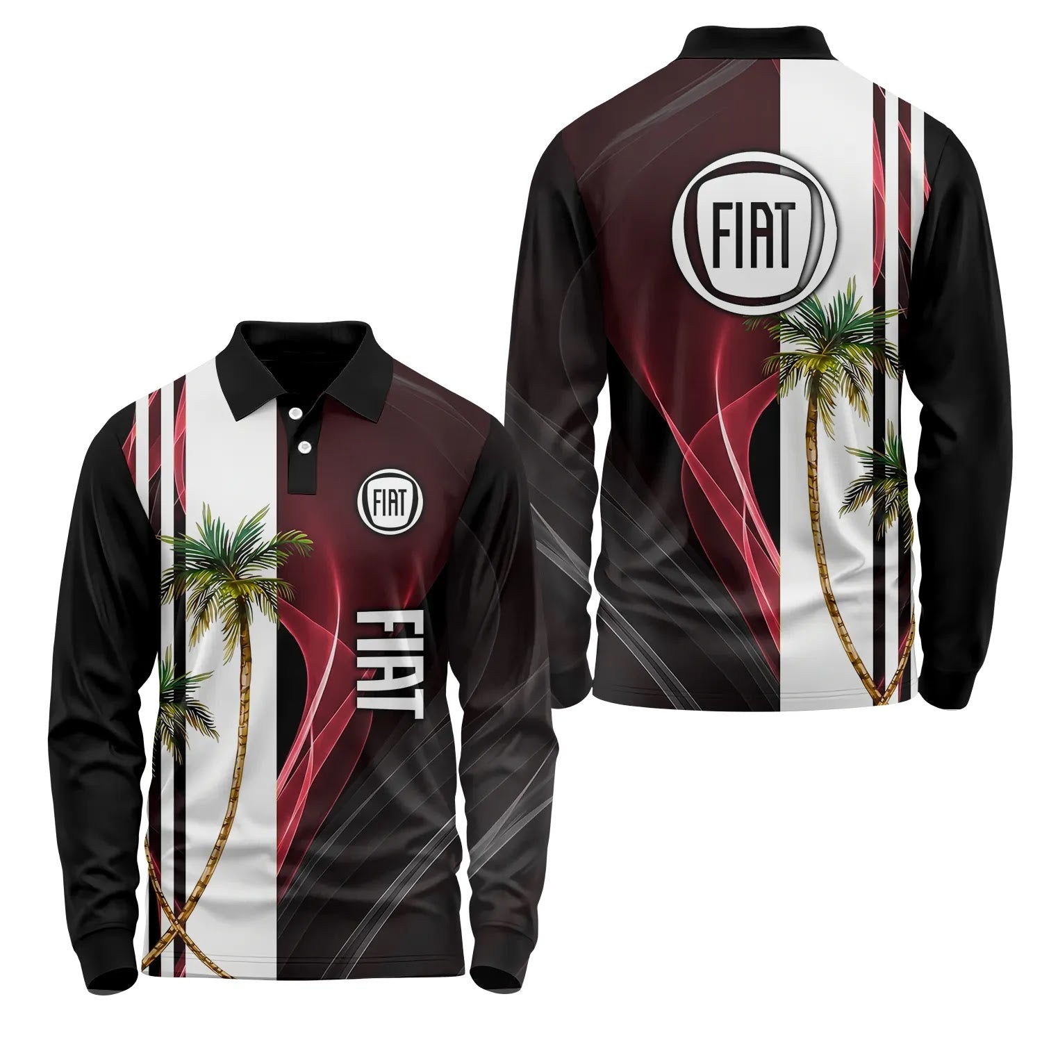 Fiat Long Sleeve Polo SHW036