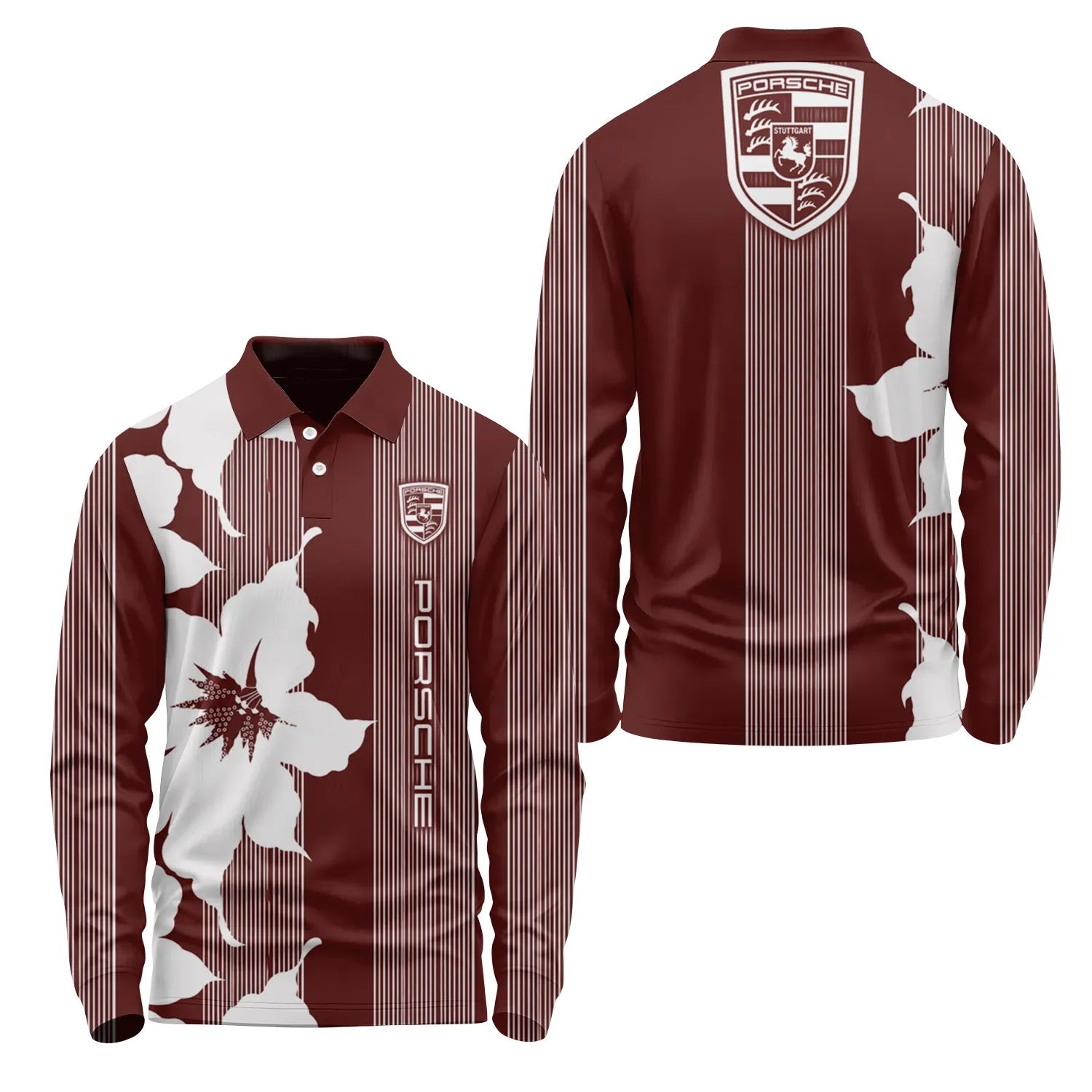 Porsche Long Sleeve Polo SHW039