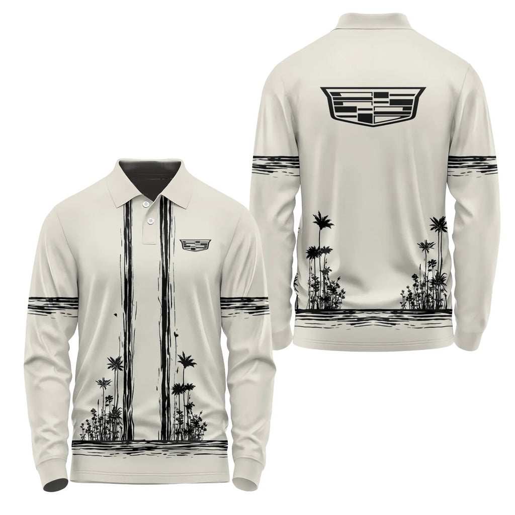 Cadillac Long Sleeve Polo SHW043
