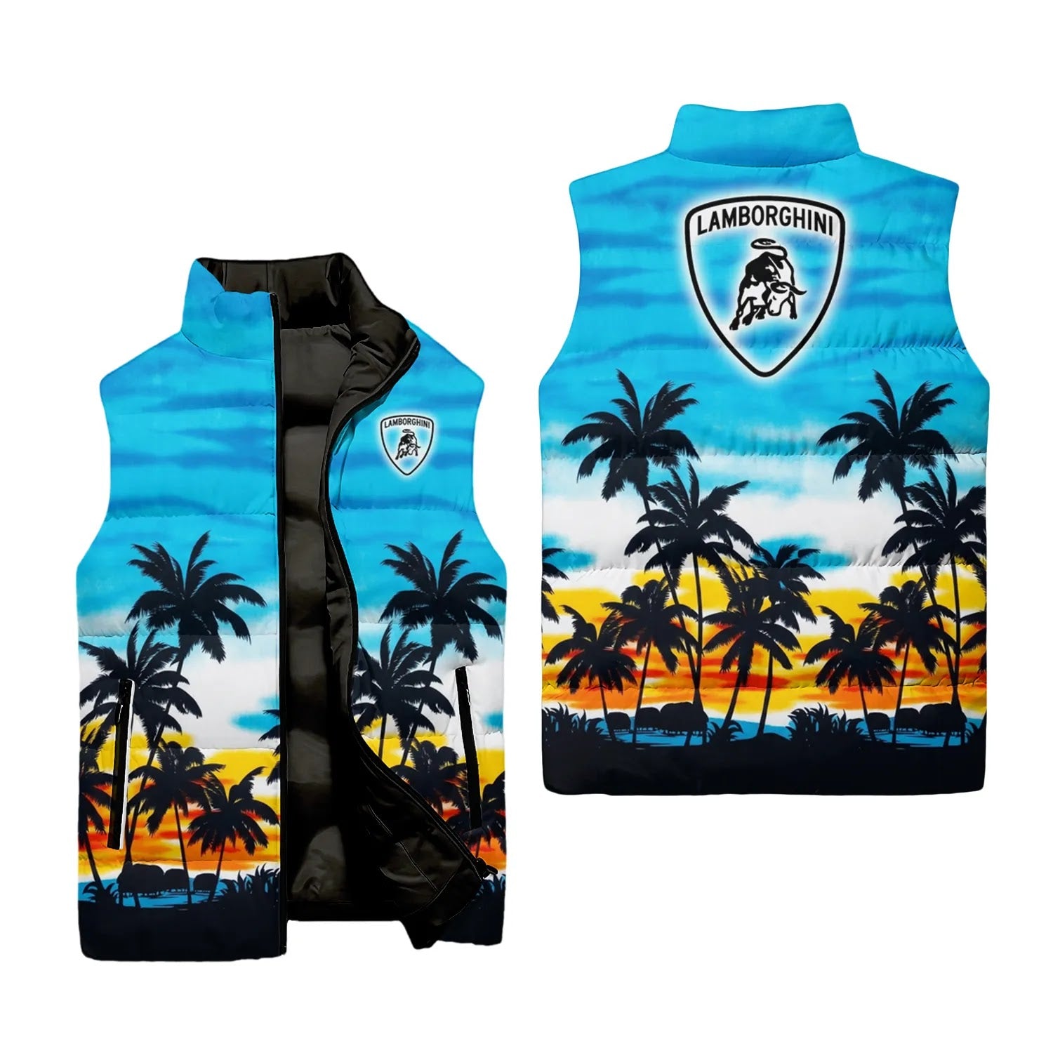 Lamborghini Sleeveless Puffer Jacket SHW051